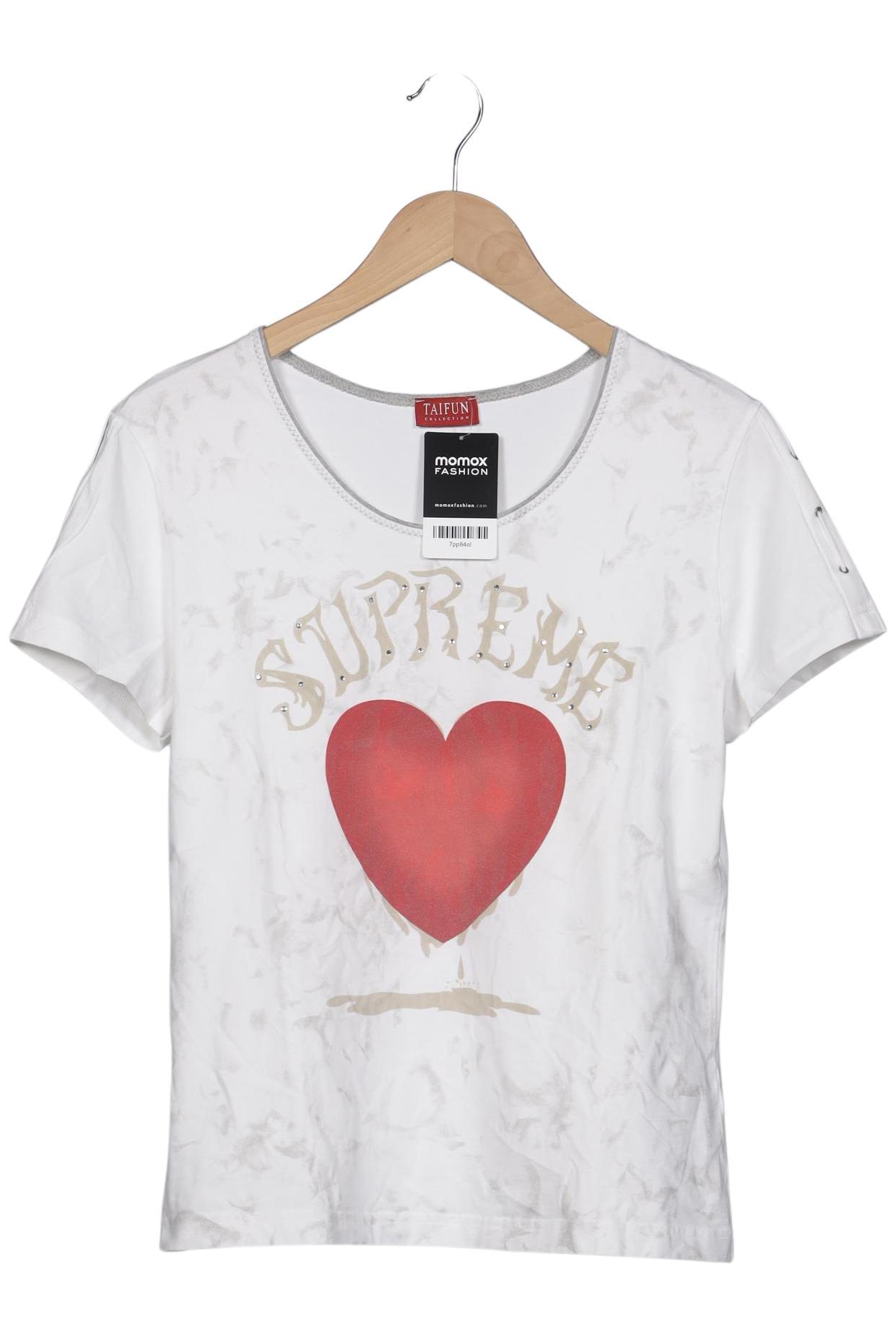 

Taifun Damen T-Shirt, cremeweiß, Gr. 44