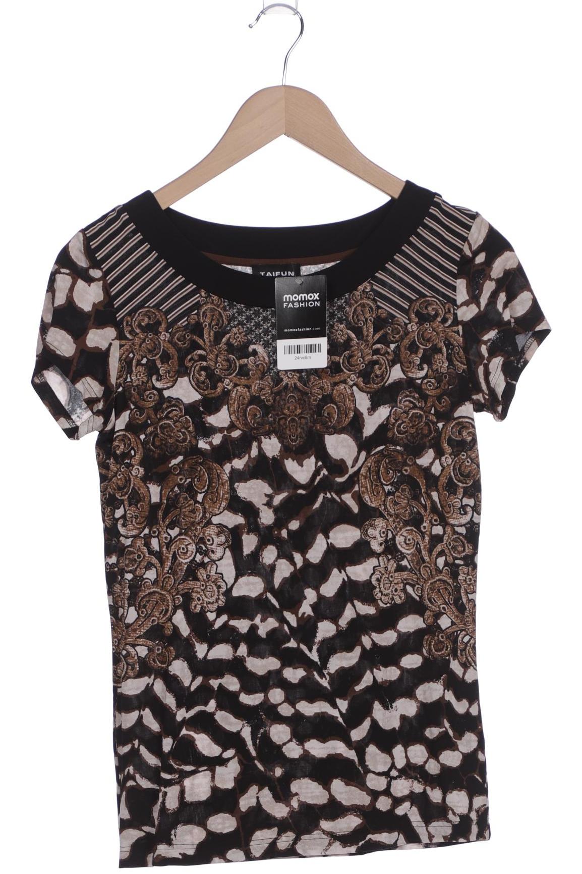 

Taifun Damen T-Shirt, schwarz, Gr. 36