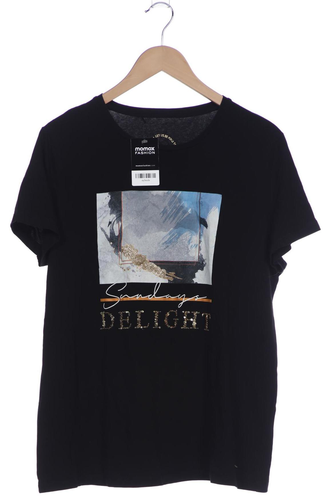 

Taifun Damen T-Shirt, schwarz, Gr. 46