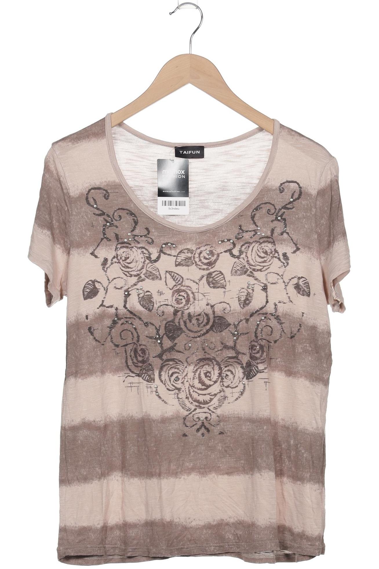 

Taifun Damen T-Shirt, braun, Gr. 42