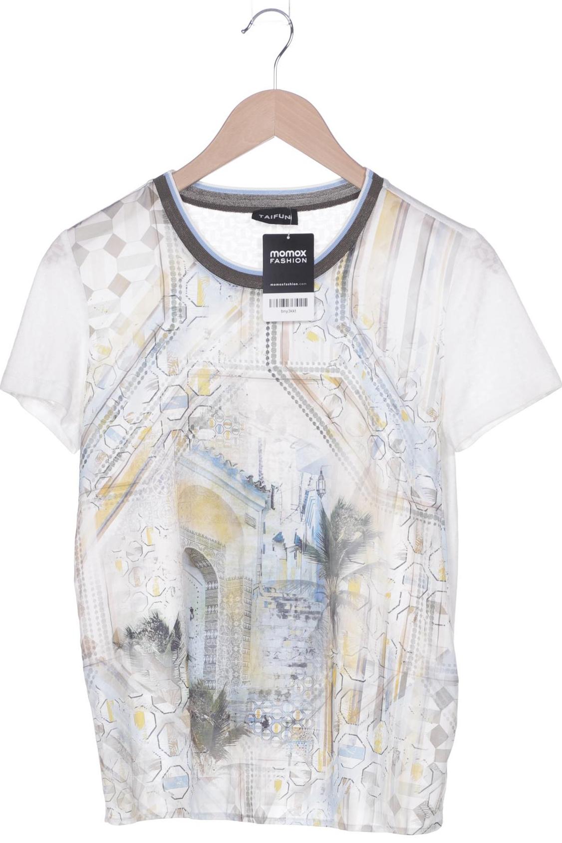 

Taifun Damen T-Shirt, weiß, Gr. 38
