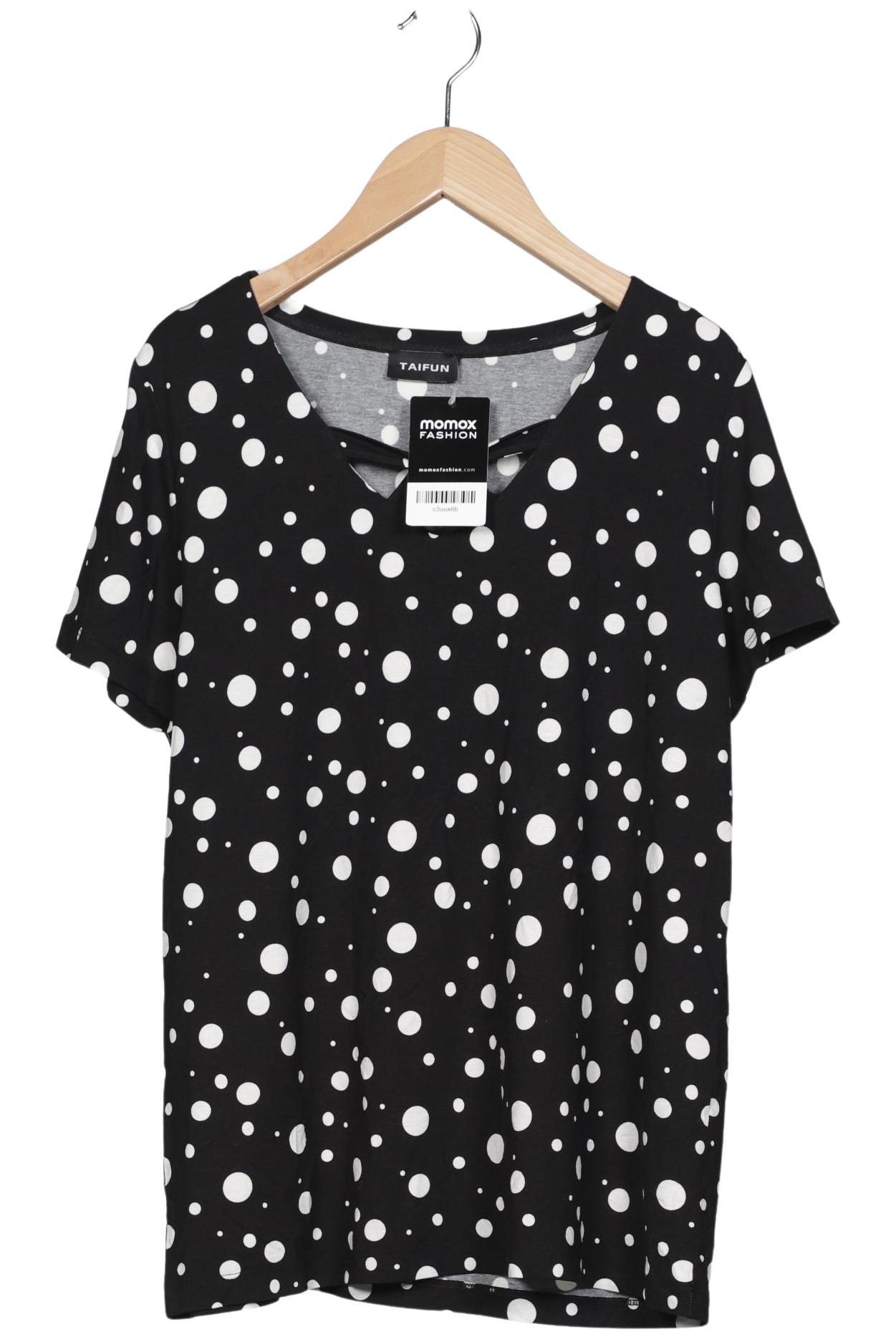 

Taifun Damen T-Shirt, schwarz, Gr. 38