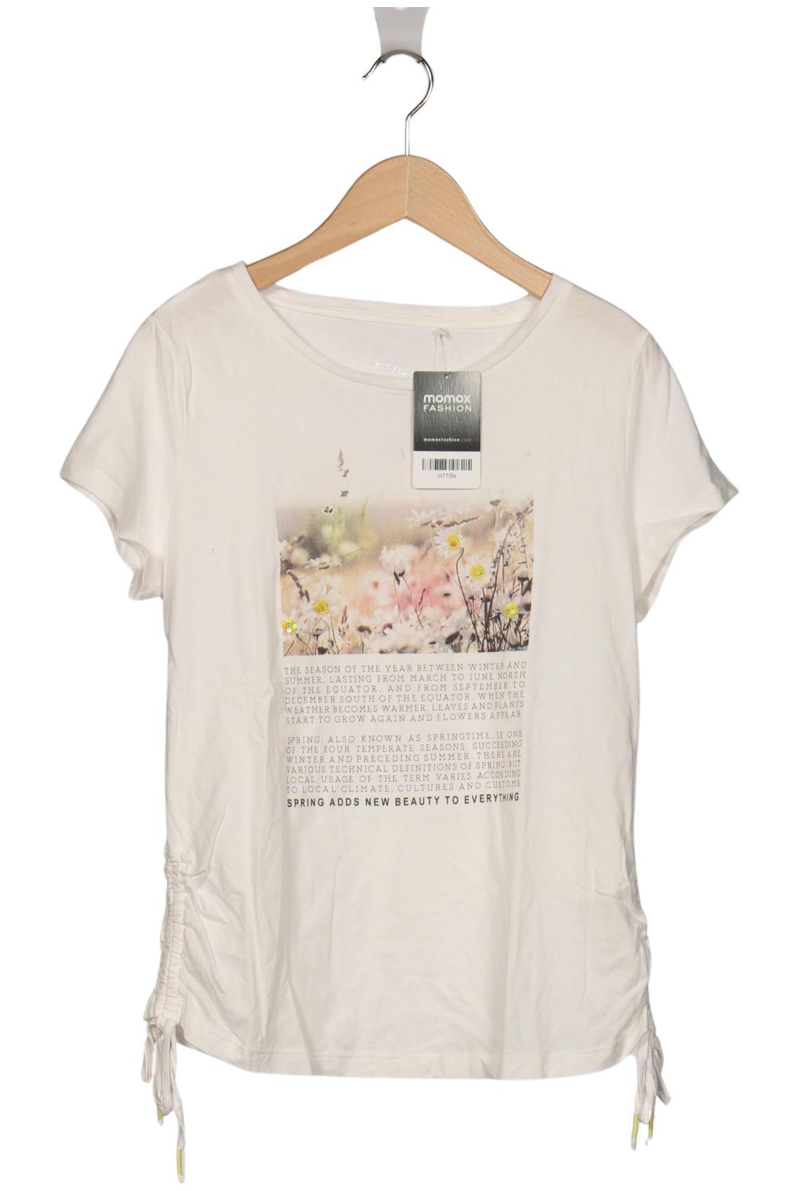 

Taifun Damen T-Shirt, weiß, Gr. 36