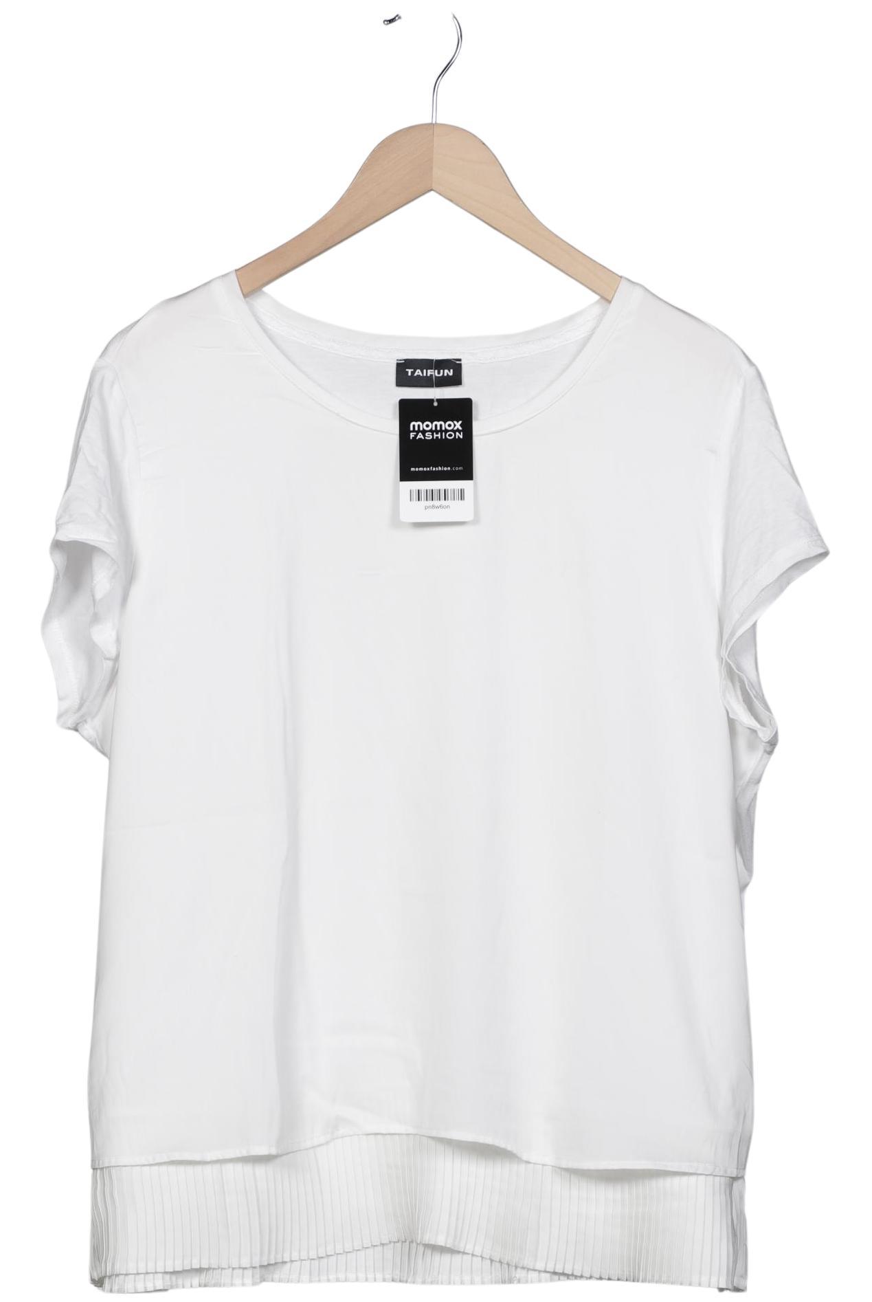 

Taifun Damen T-Shirt, weiß, Gr. 46
