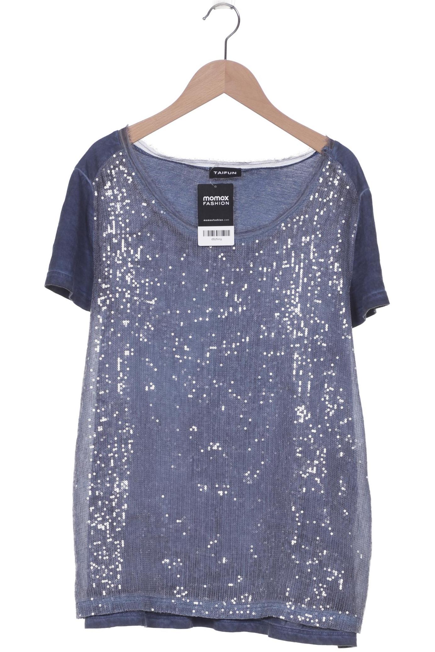 

TAIFUN Damen T-Shirt, blau