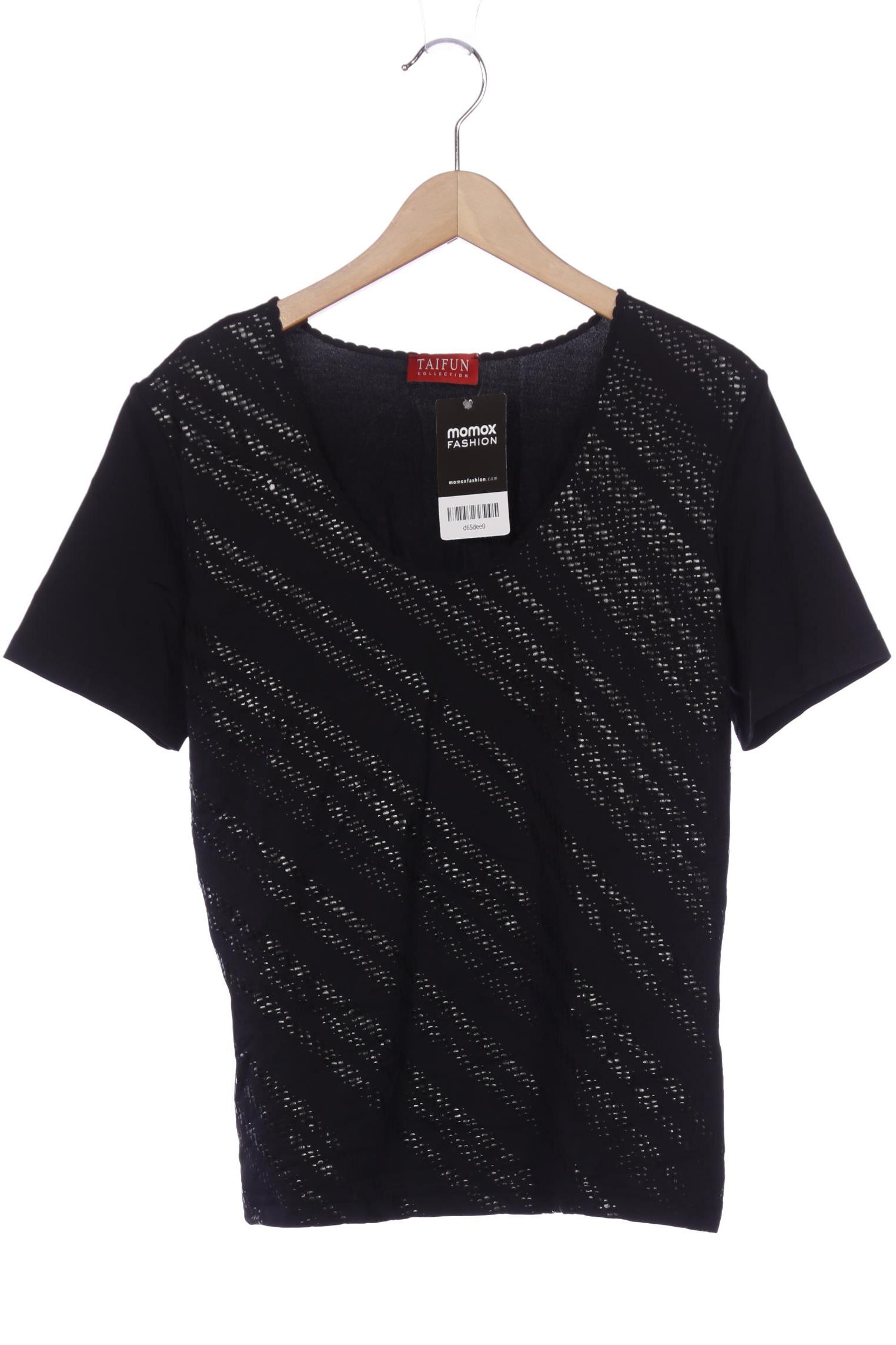 

Taifun Damen T-Shirt, schwarz, Gr. 38
