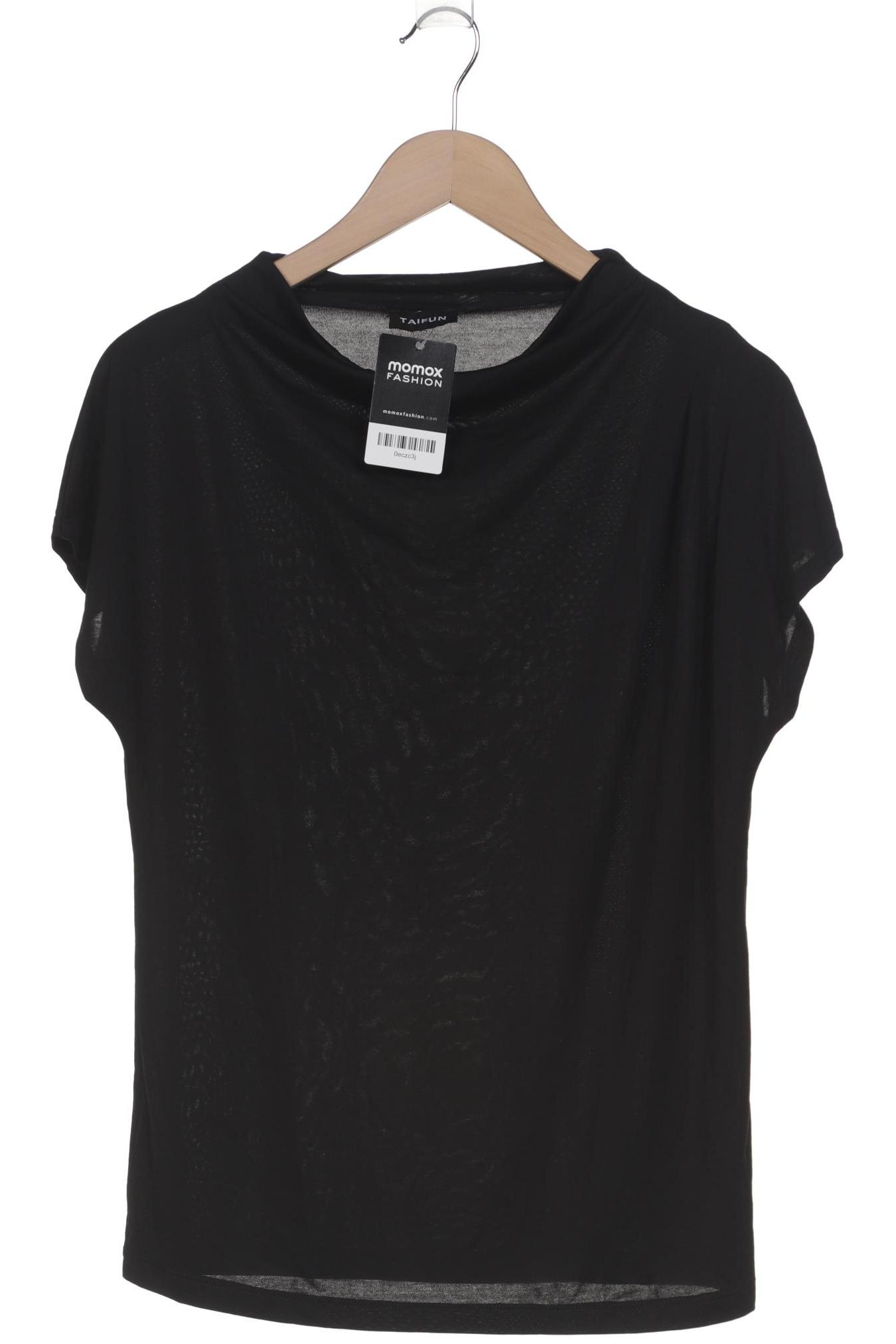 

Taifun Damen T-Shirt, schwarz, Gr. 38