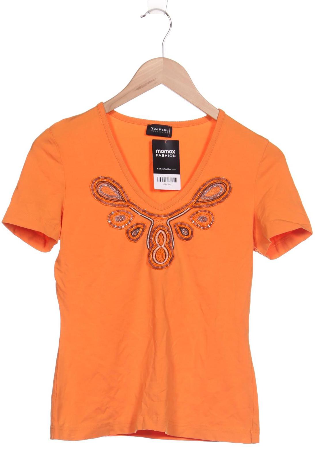 

Taifun Damen T-Shirt, orange, Gr. 36