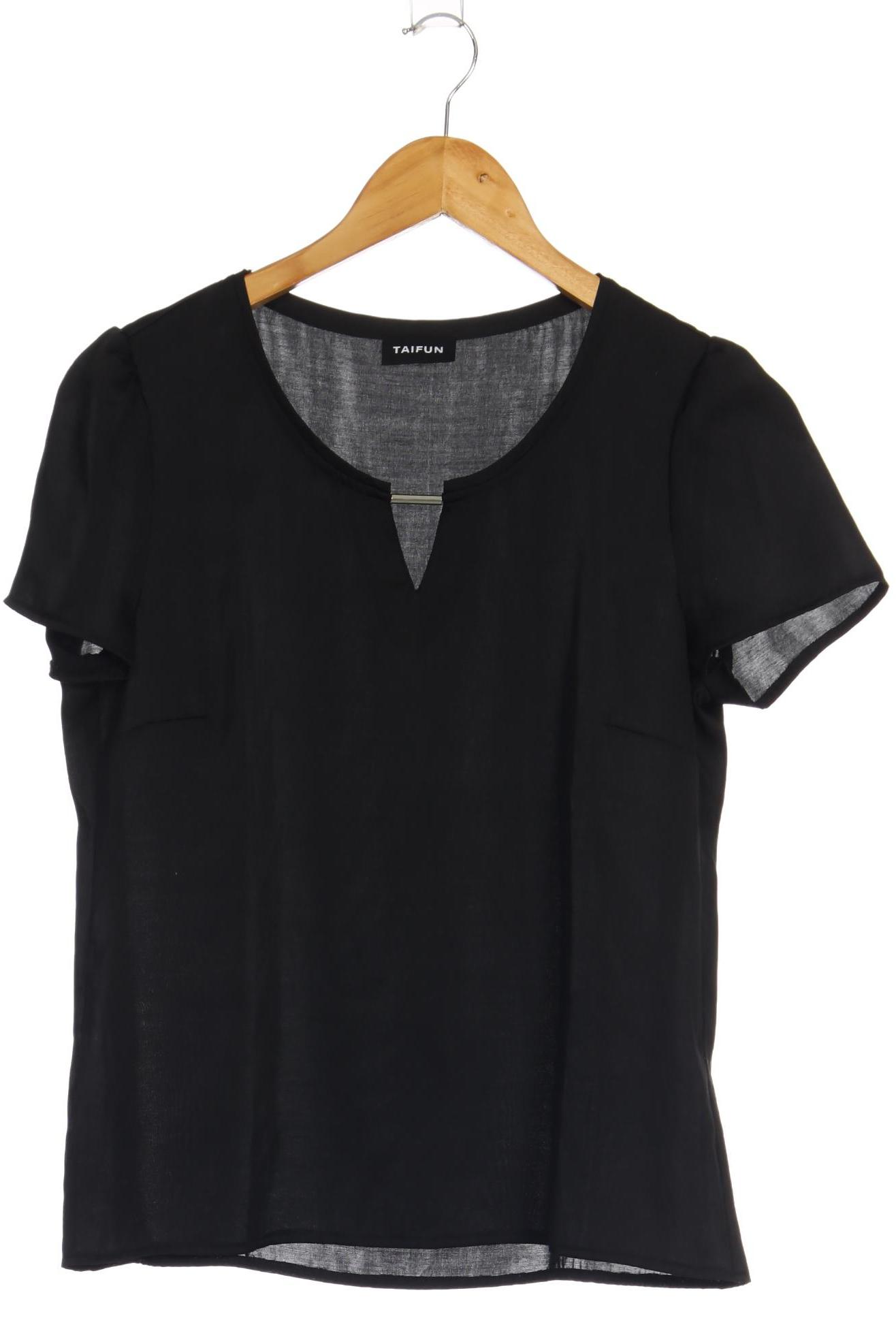 

Taifun Damen T-Shirt, schwarz, Gr. 38