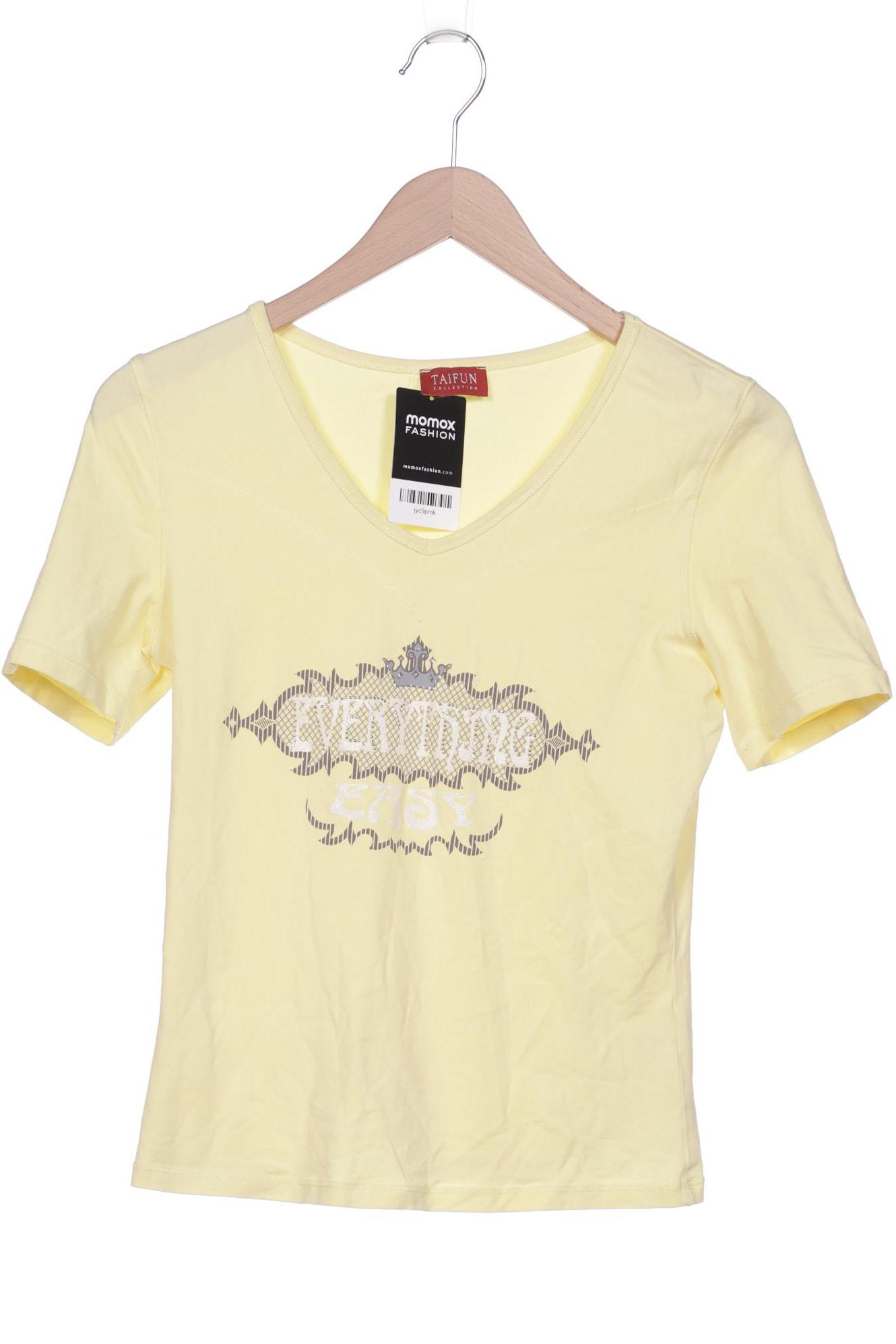 

Taifun Damen T-Shirt, gelb, Gr. 38