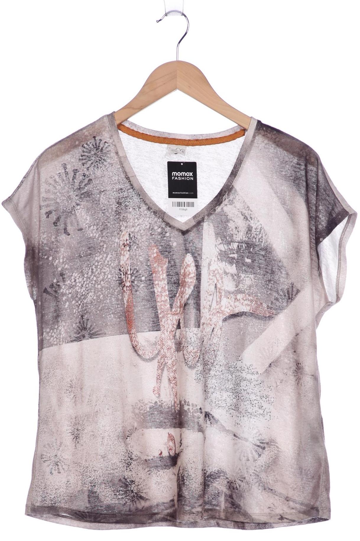 

Taifun Damen T-Shirt, beige, Gr. 44