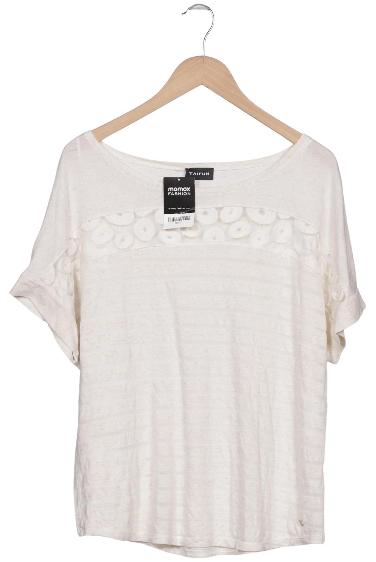 

Taifun Damen T-Shirt, cremeweiß, Gr. 44
