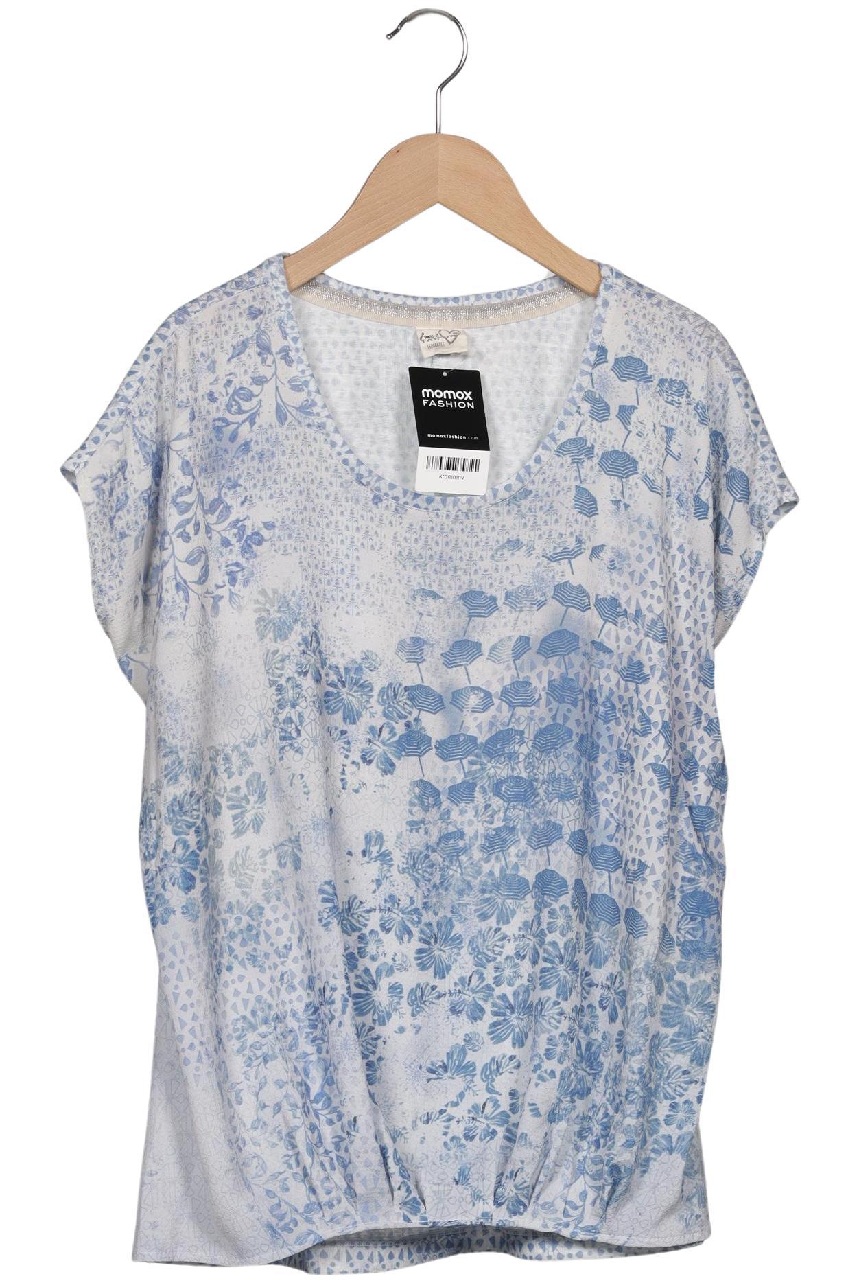 

Taifun Damen T-Shirt, blau, Gr. 38