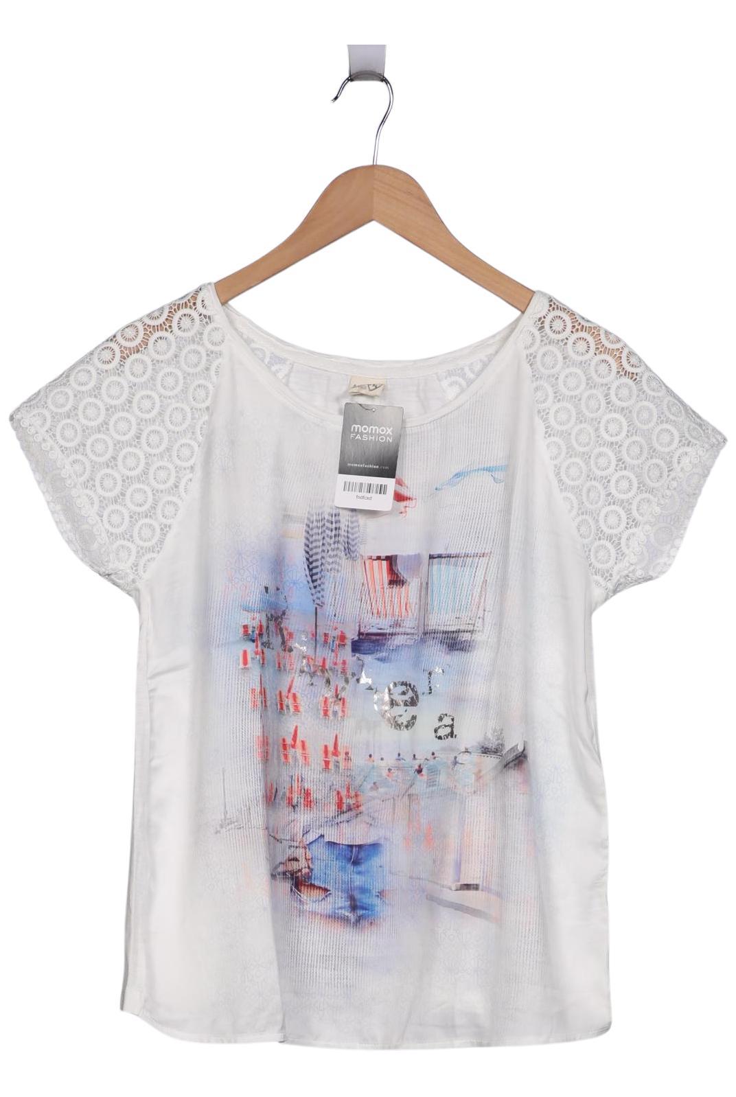 

Taifun Damen T-Shirt, weiß, Gr. 38