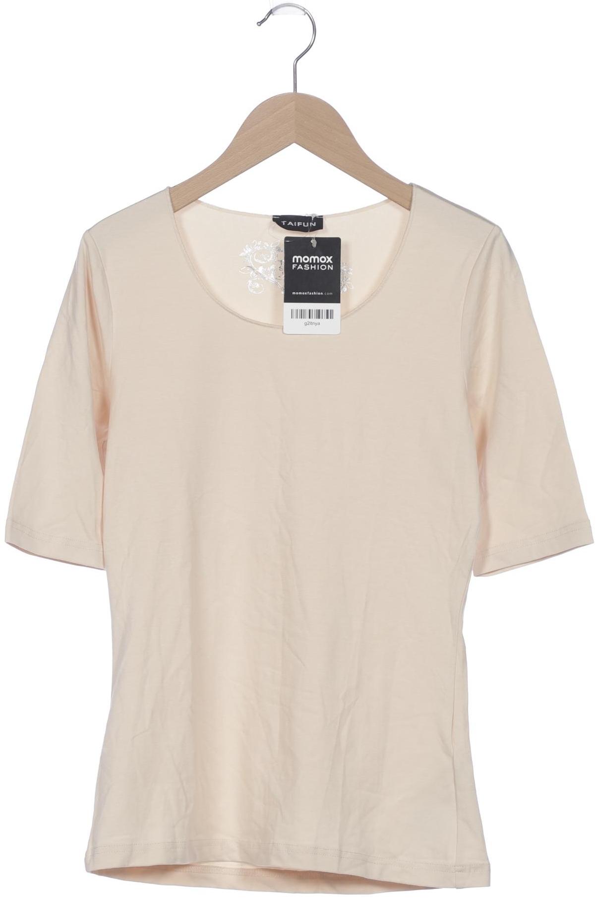 

Taifun Damen T-Shirt, beige, Gr. 34