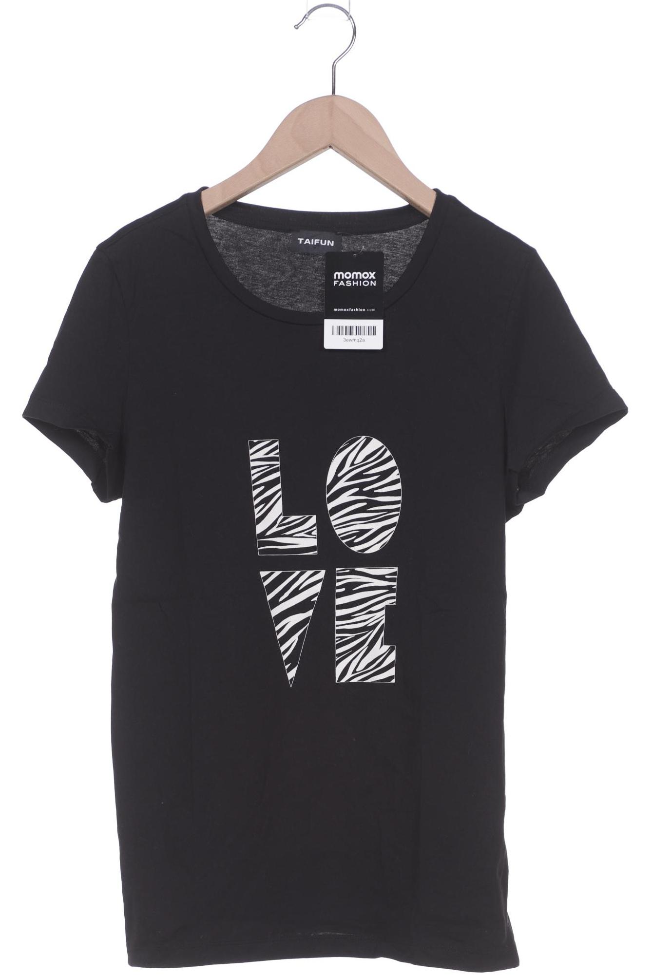 

Taifun Damen T-Shirt, schwarz, Gr. 40