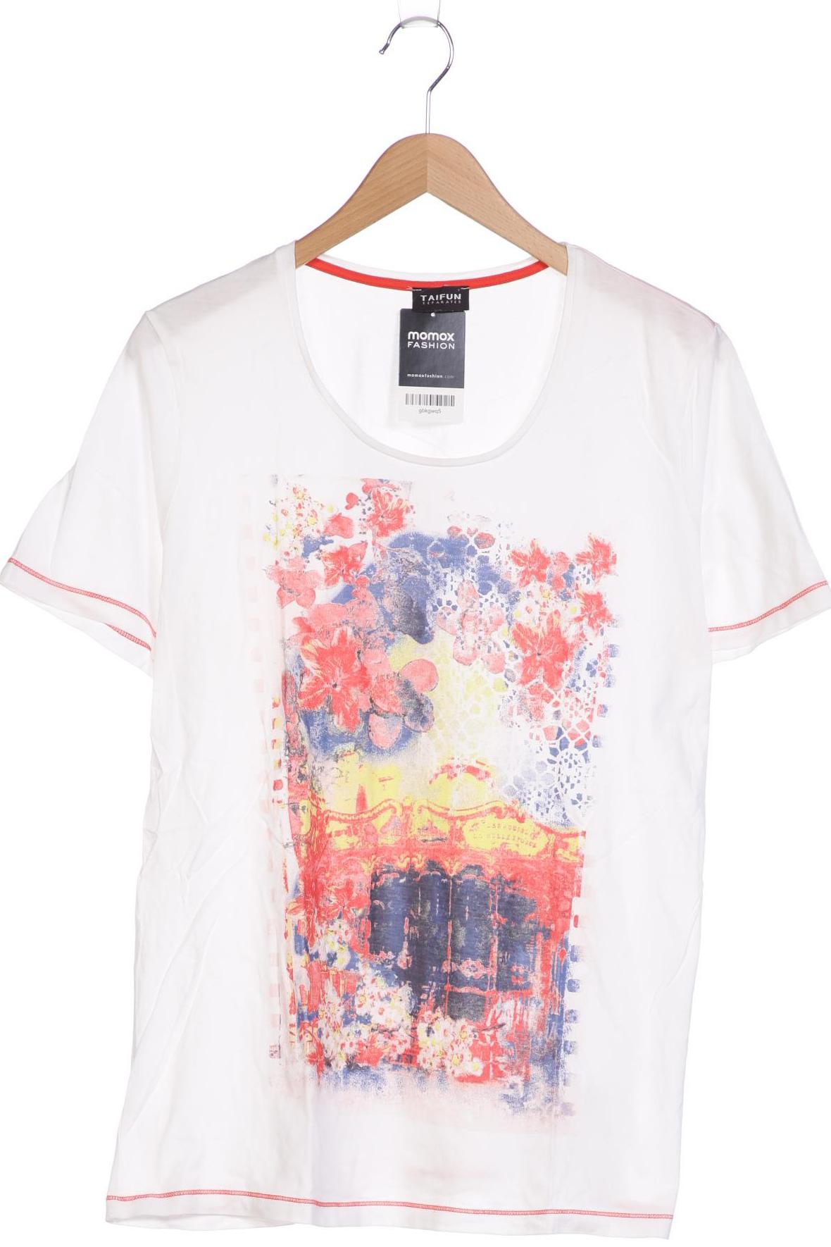 

Taifun Damen T-Shirt, weiß, Gr. 46