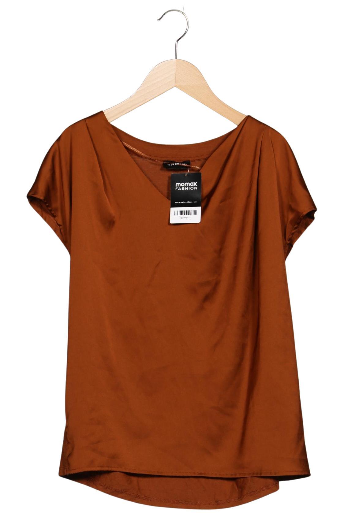 

Taifun Damen T-Shirt, braun, Gr. 38