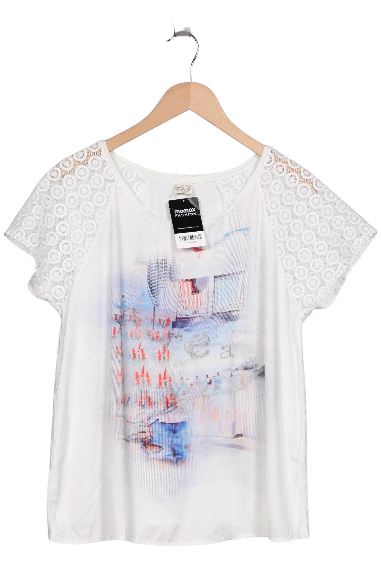 

Taifun Damen T-Shirt, weiß, Gr. 42