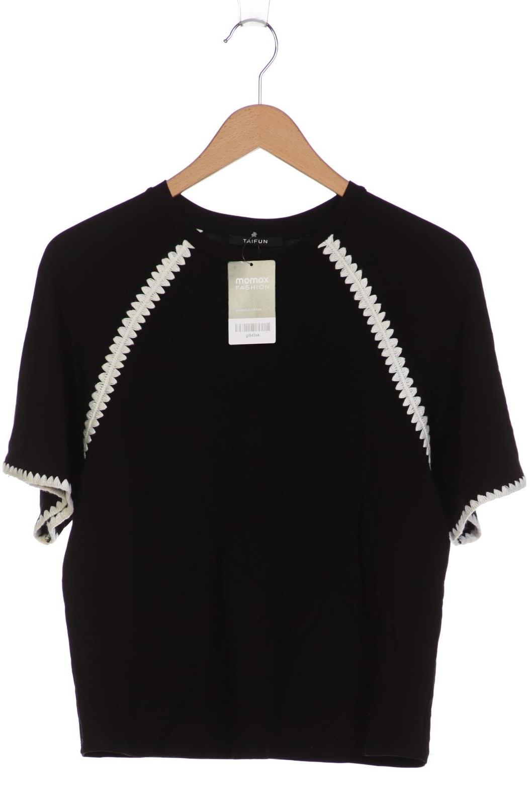 

Taifun Damen T-Shirt, schwarz, Gr. 36