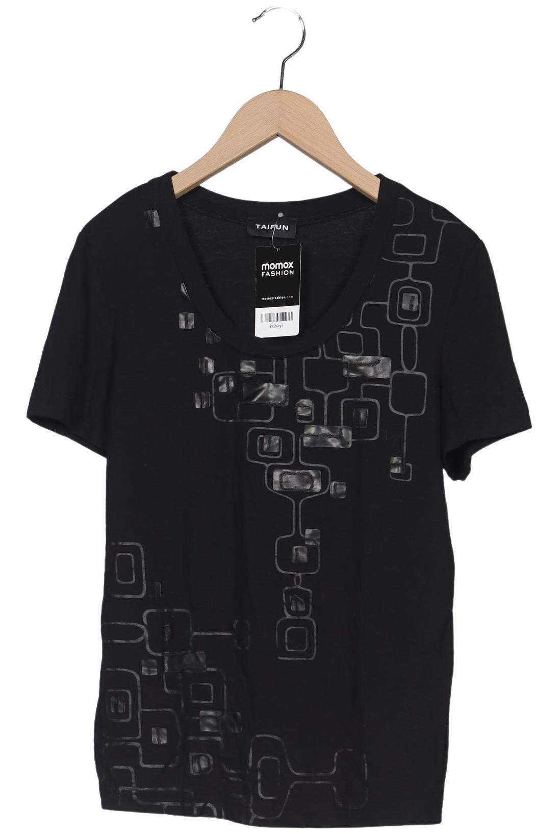 

Taifun Damen T-Shirt, schwarz, Gr. 38