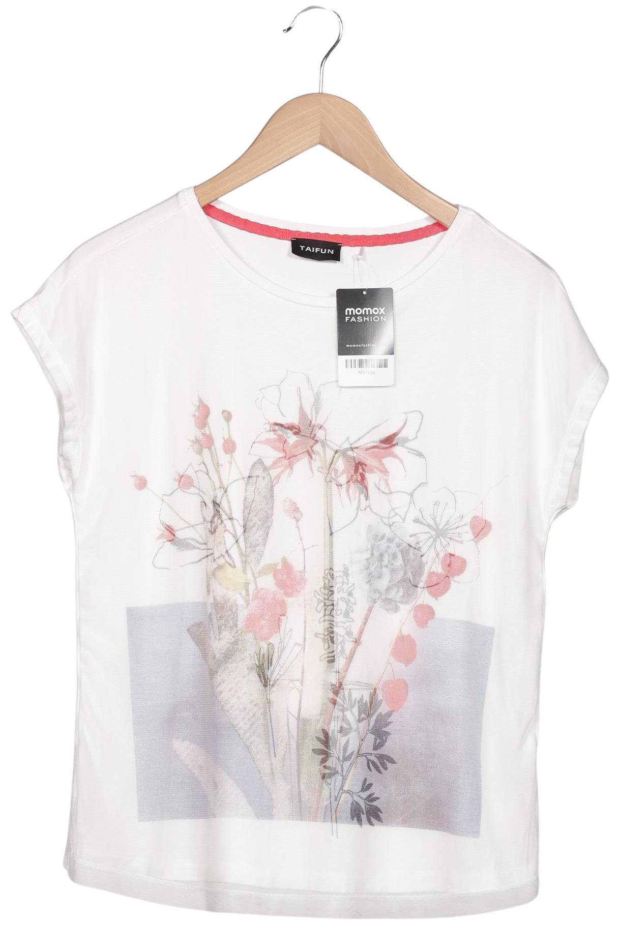 

Taifun Damen T-Shirt, weiß, Gr. 38