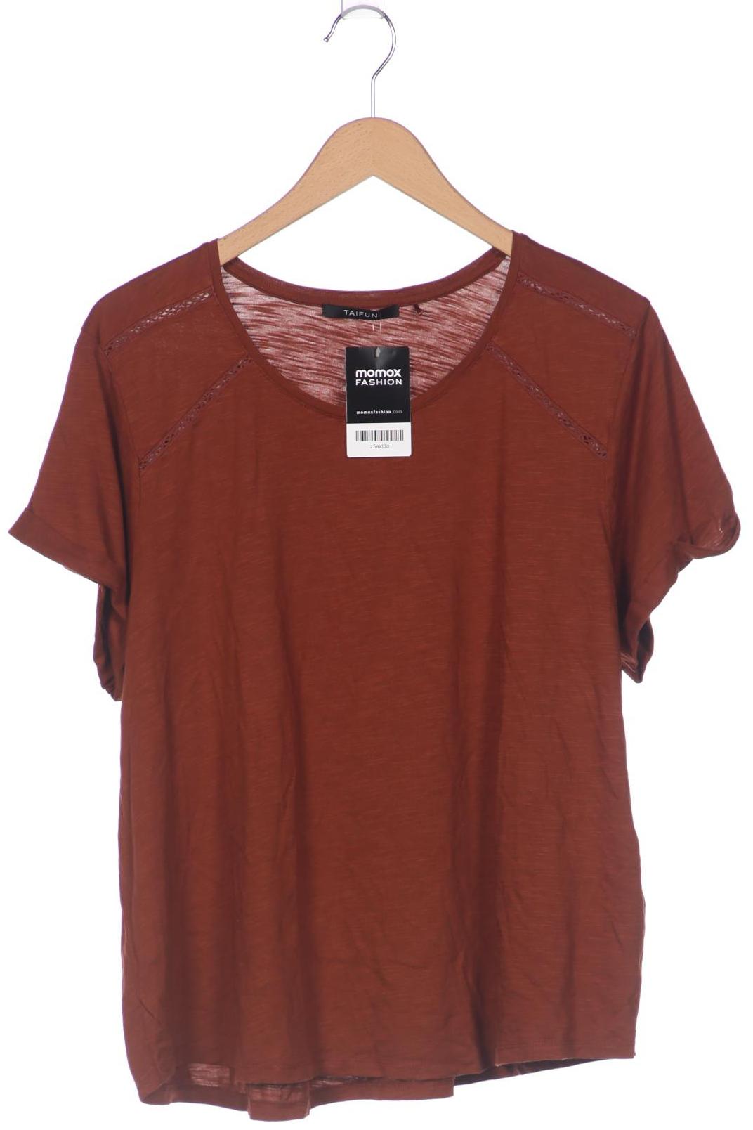 

Taifun Damen T-Shirt, braun, Gr. 48