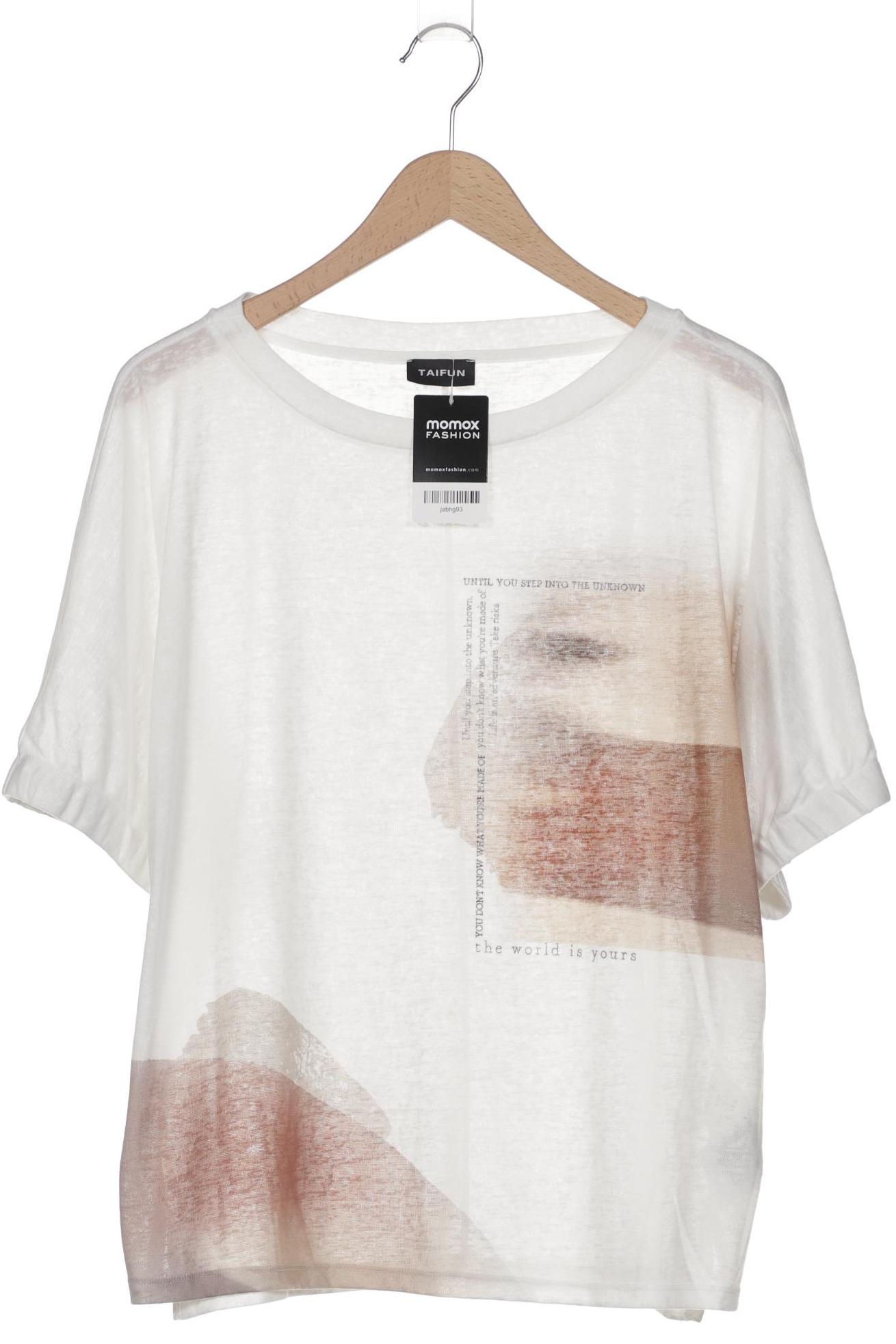 

Taifun Damen T-Shirt, weiß, Gr. 46
