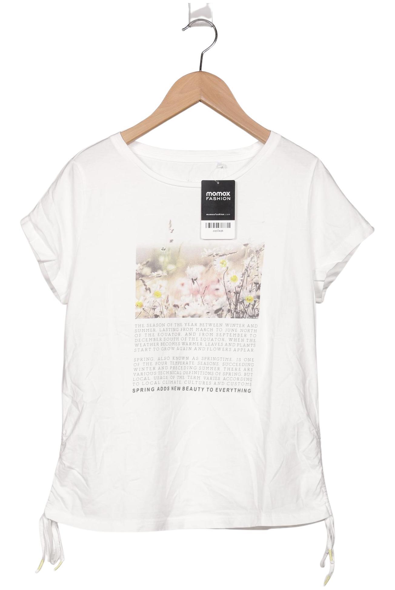 

Taifun Damen T-Shirt, weiß, Gr. 40