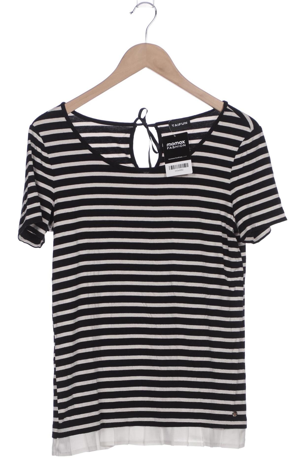 

Taifun Damen T-Shirt, schwarz, Gr. 38