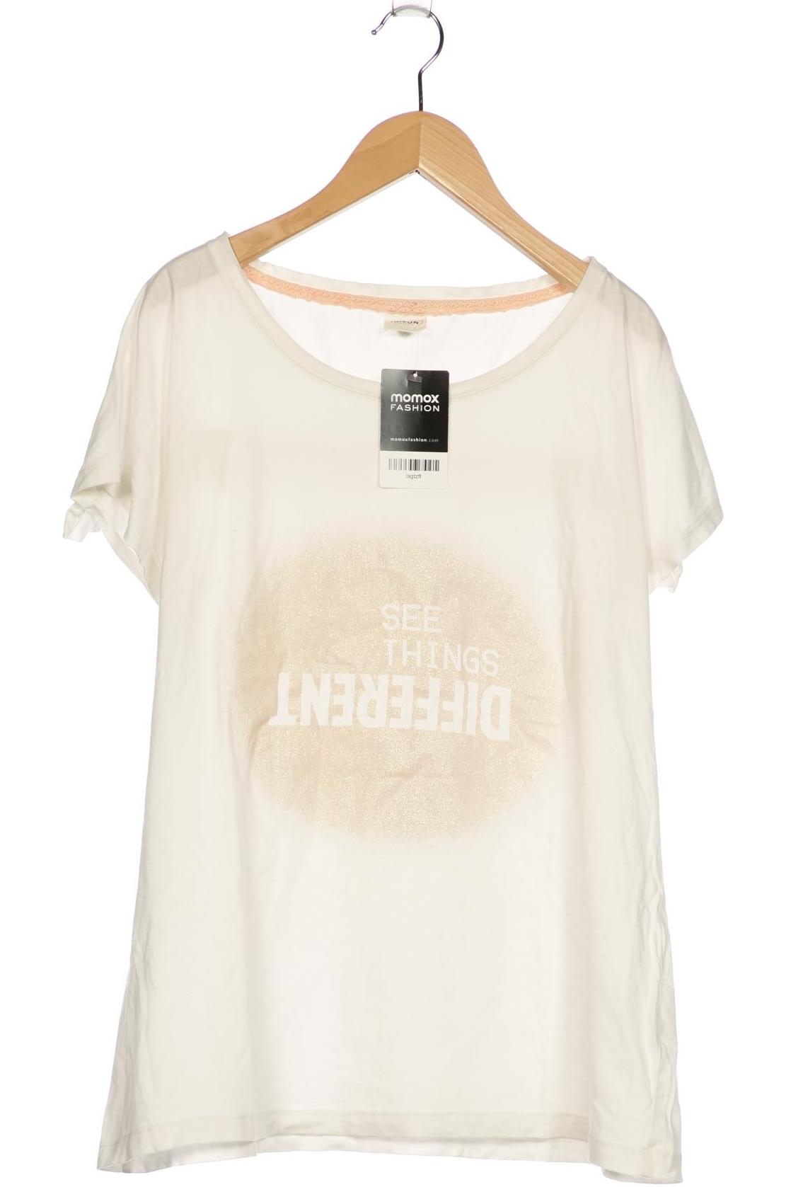 

Taifun Damen T-Shirt, cremeweiß, Gr. 40