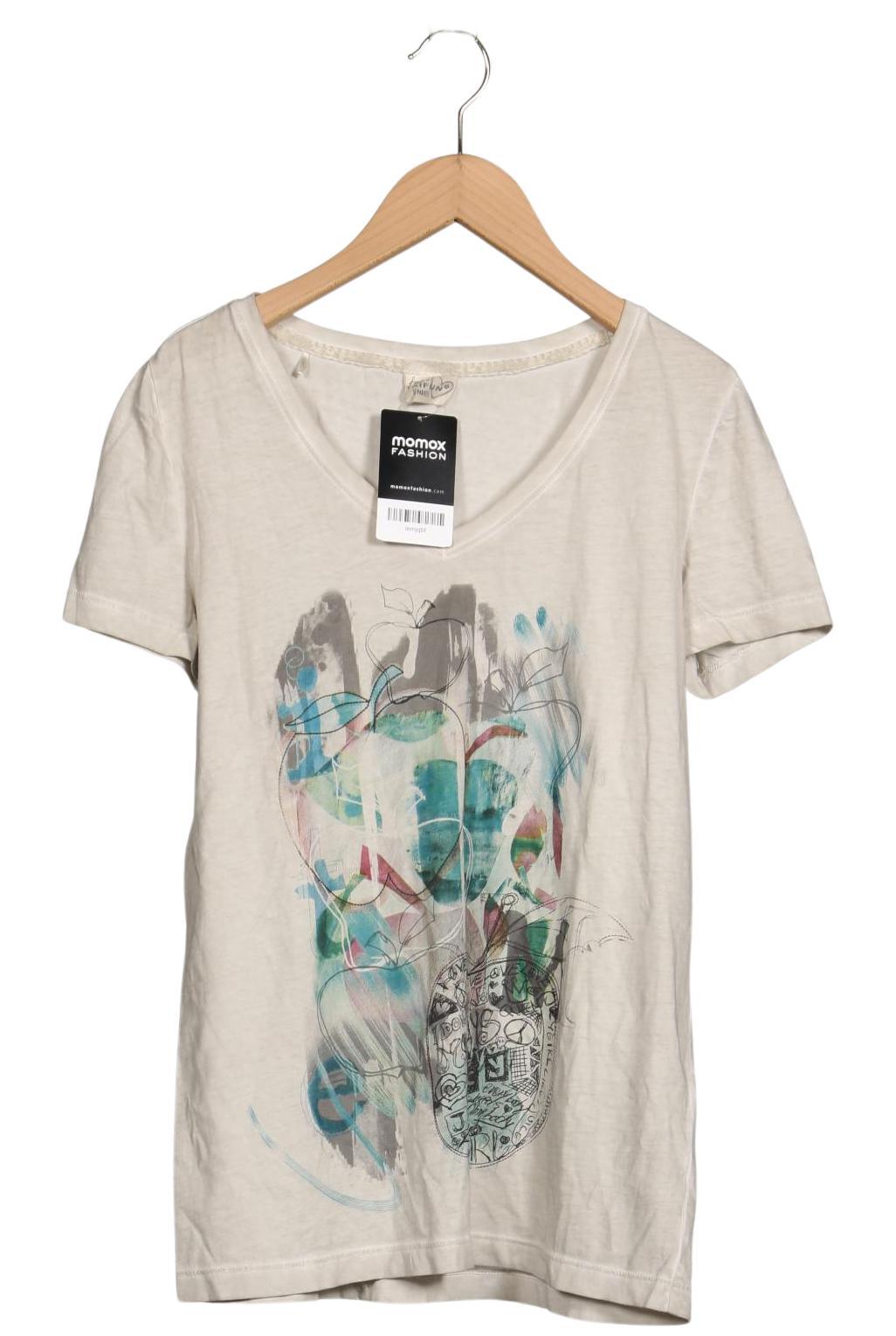 

Taifun Damen T-Shirt, beige, Gr. 36