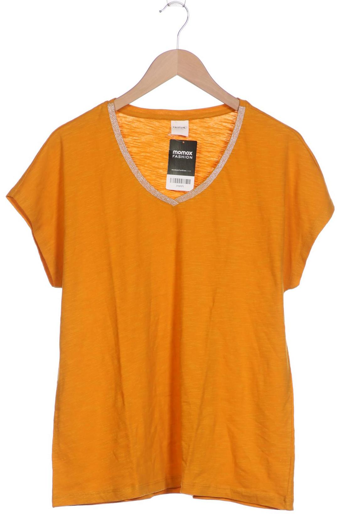 

Taifun Damen T-Shirt, orange, Gr. 52