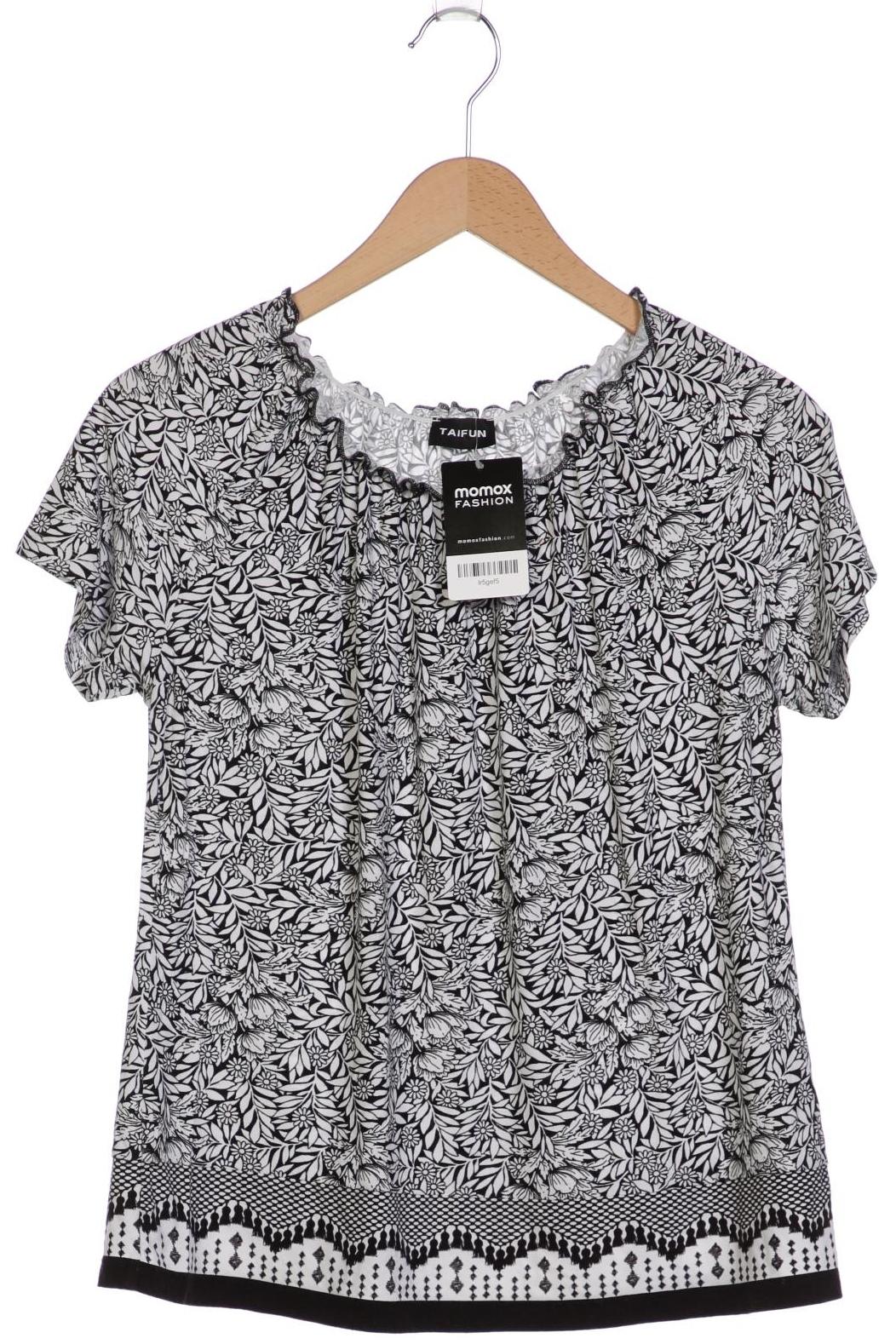 

Taifun Damen T-Shirt, schwarz, Gr. 42