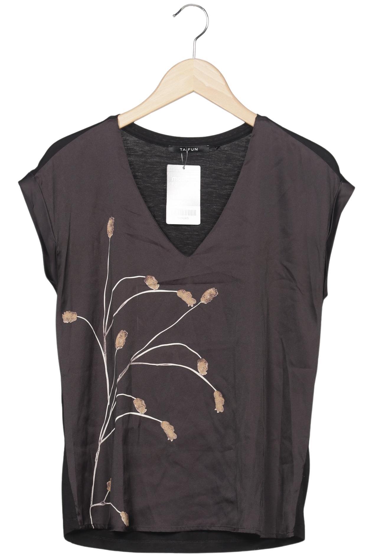 

Taifun Damen T-Shirt, schwarz, Gr. 38