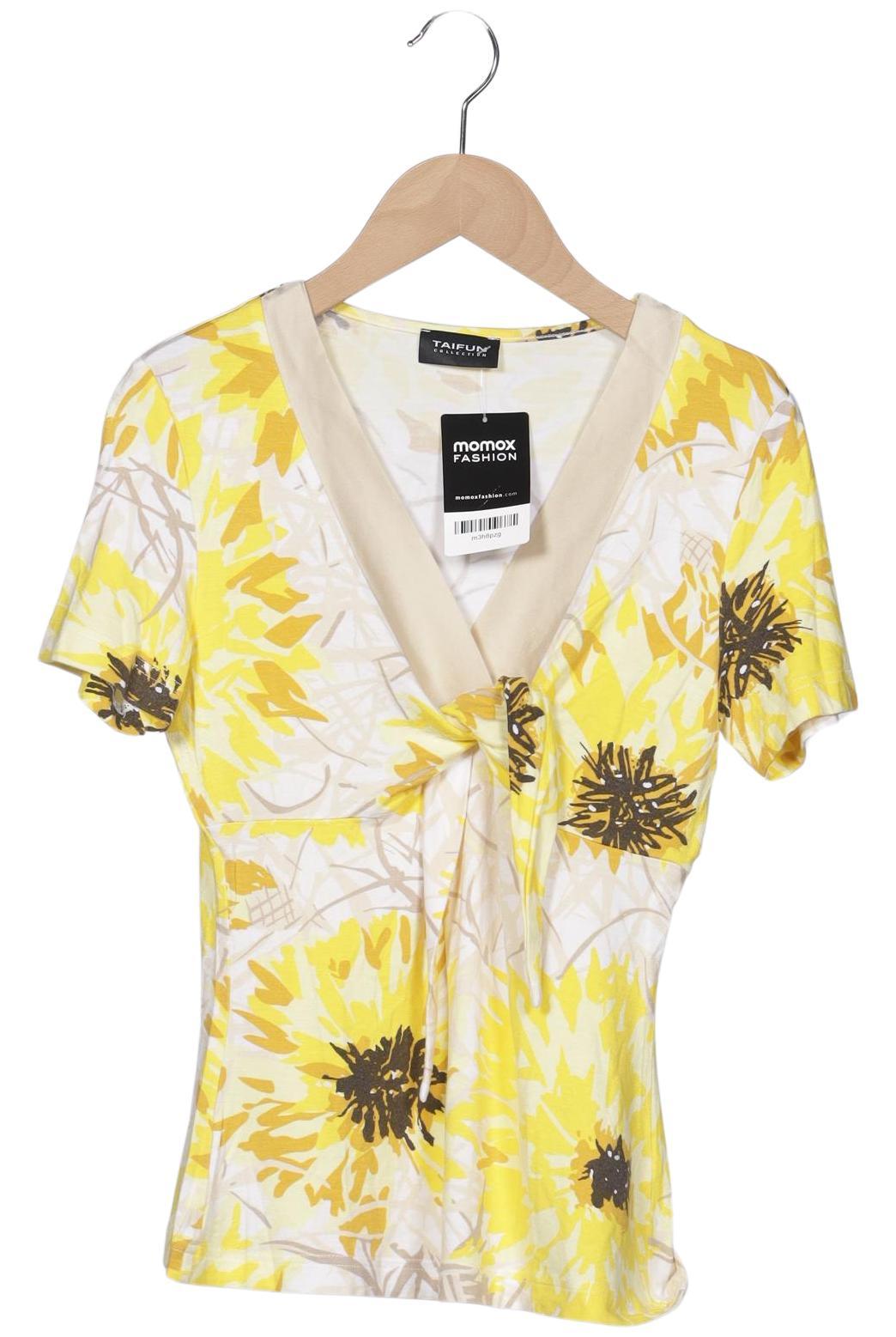

Taifun Damen T-Shirt, gelb, Gr. 34