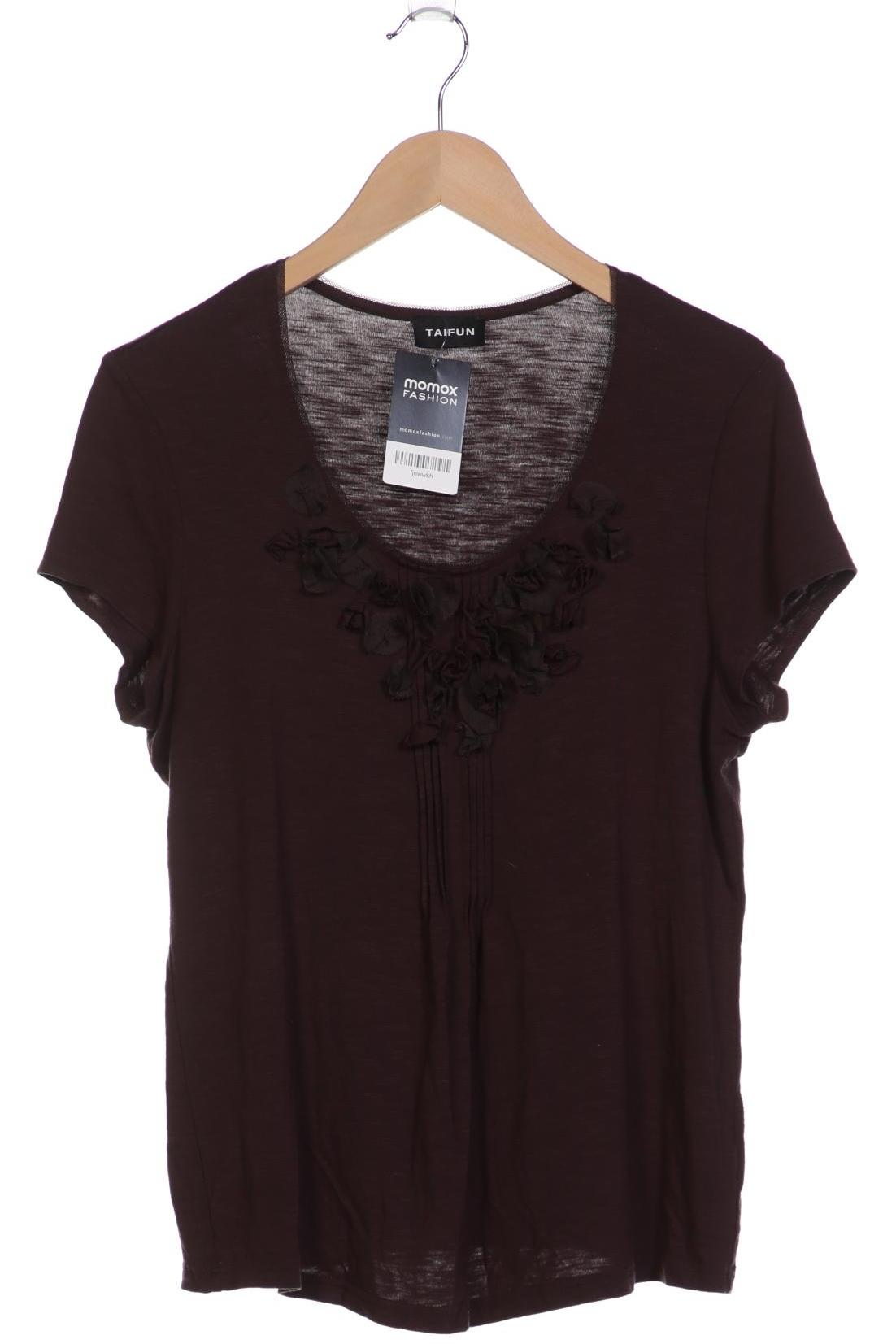 

Taifun Damen T-Shirt, braun, Gr. 42