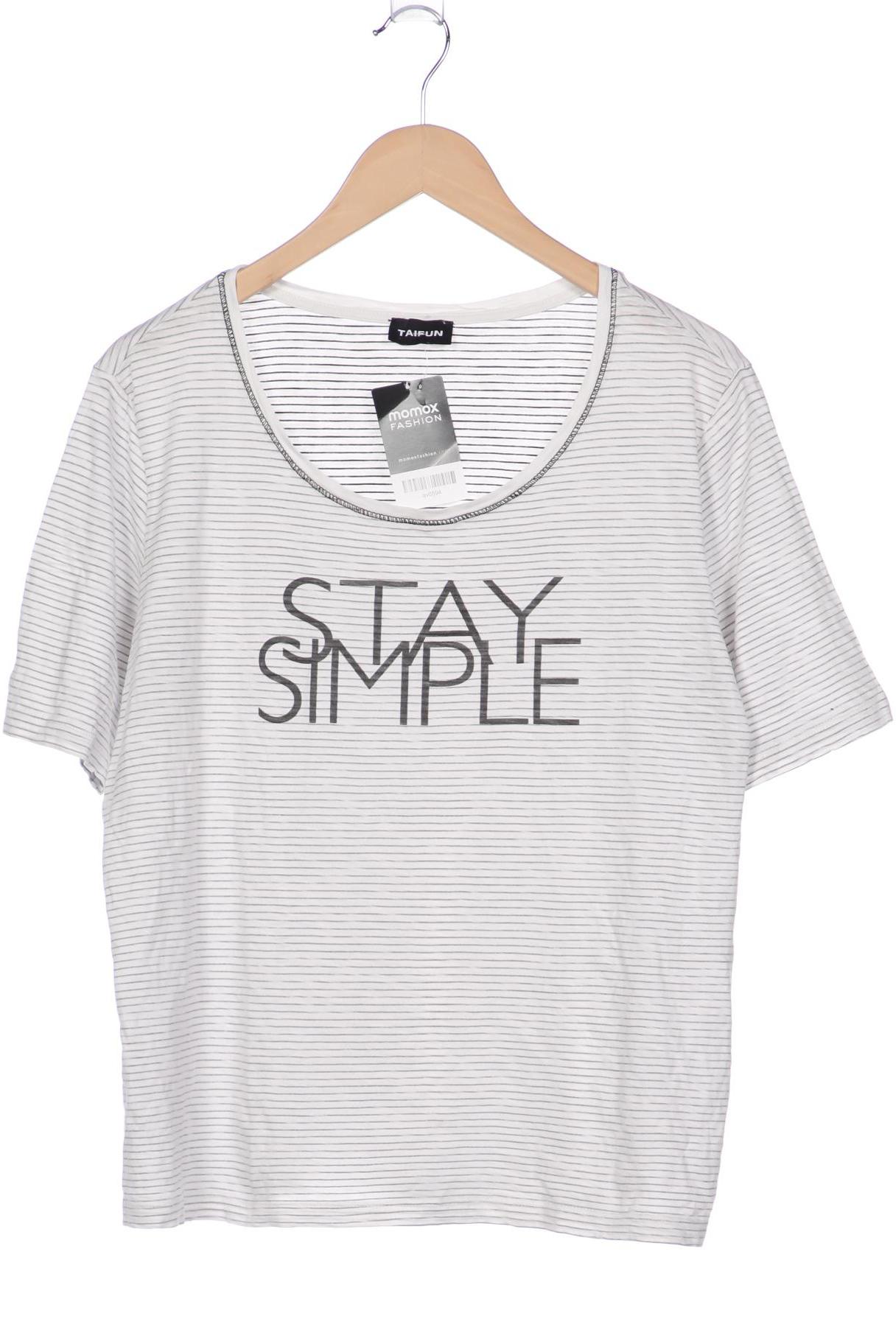 

Taifun Damen T-Shirt, weiß, Gr. 44