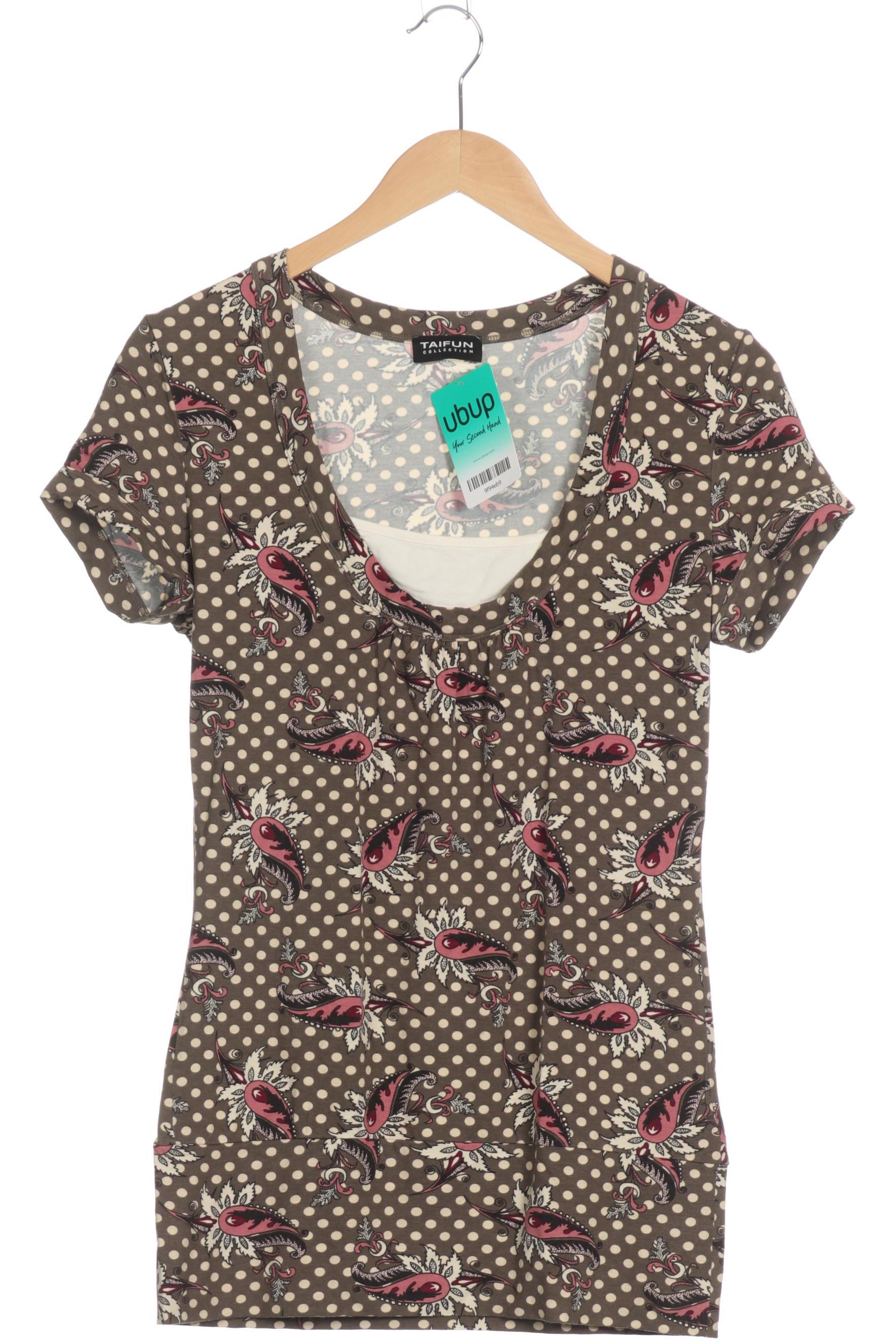 

Taifun Damen T-Shirt, braun, Gr. 38