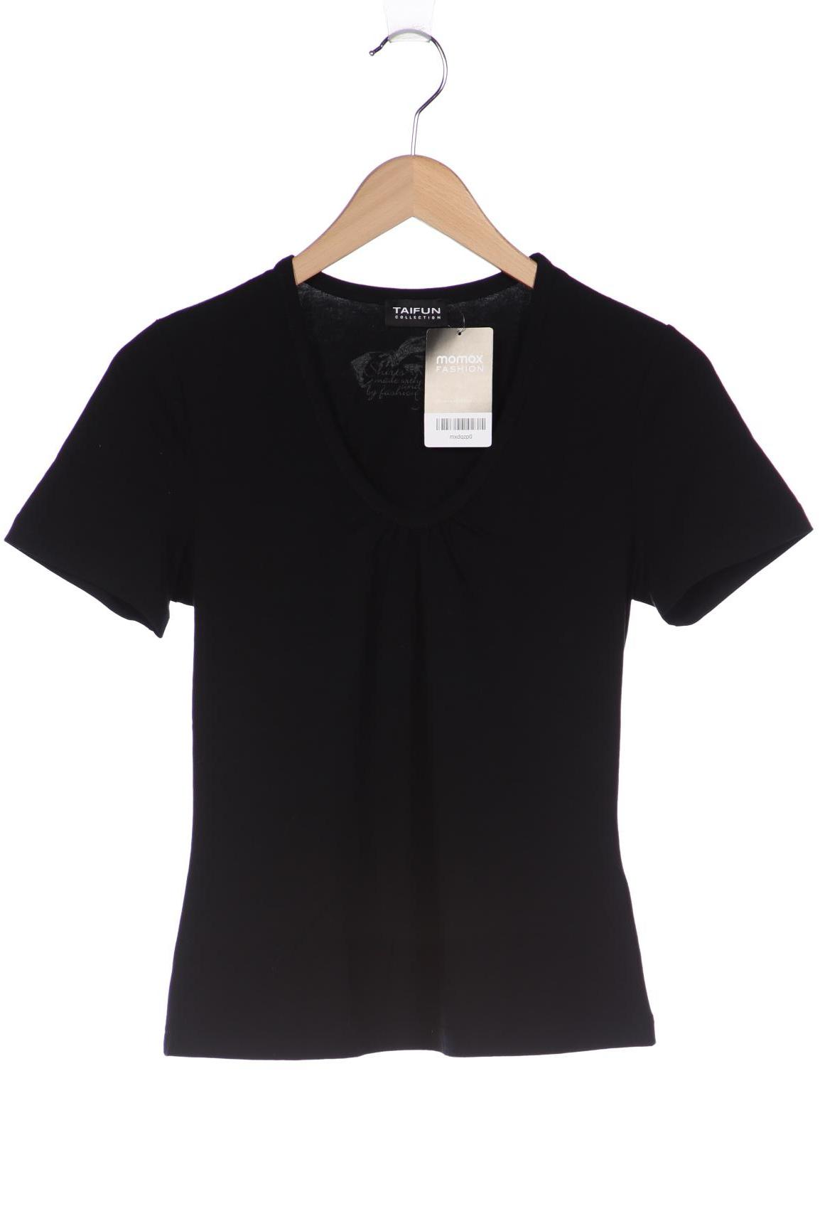 

Taifun Damen T-Shirt, schwarz, Gr. 36