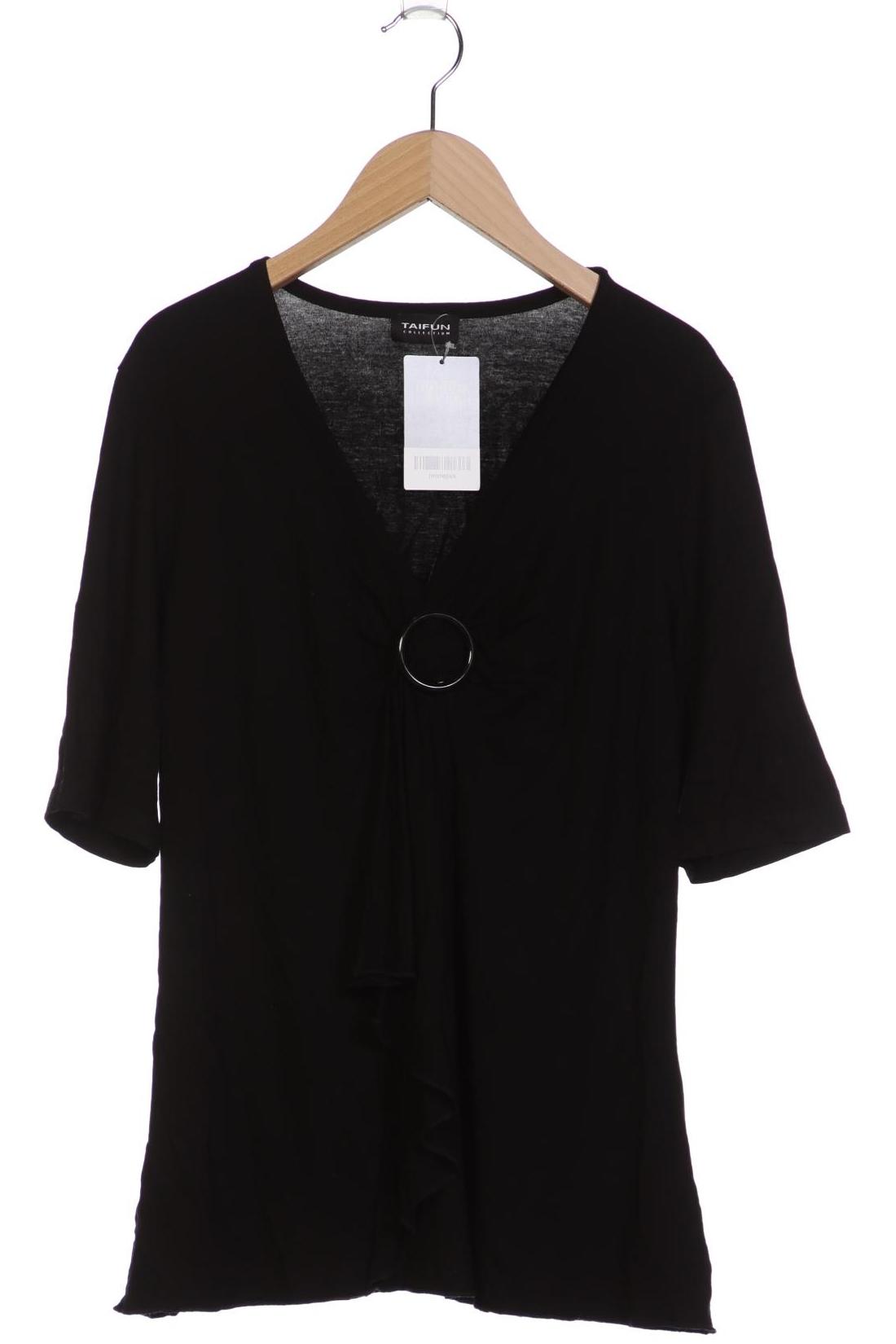 

Taifun Damen T-Shirt, schwarz, Gr. 40