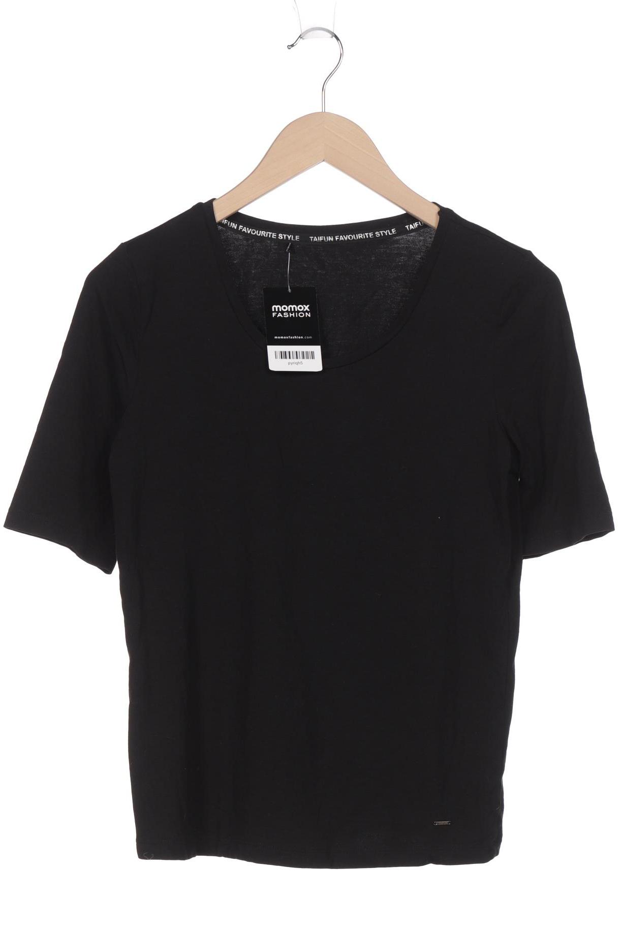 

Taifun Damen T-Shirt, schwarz, Gr. 36