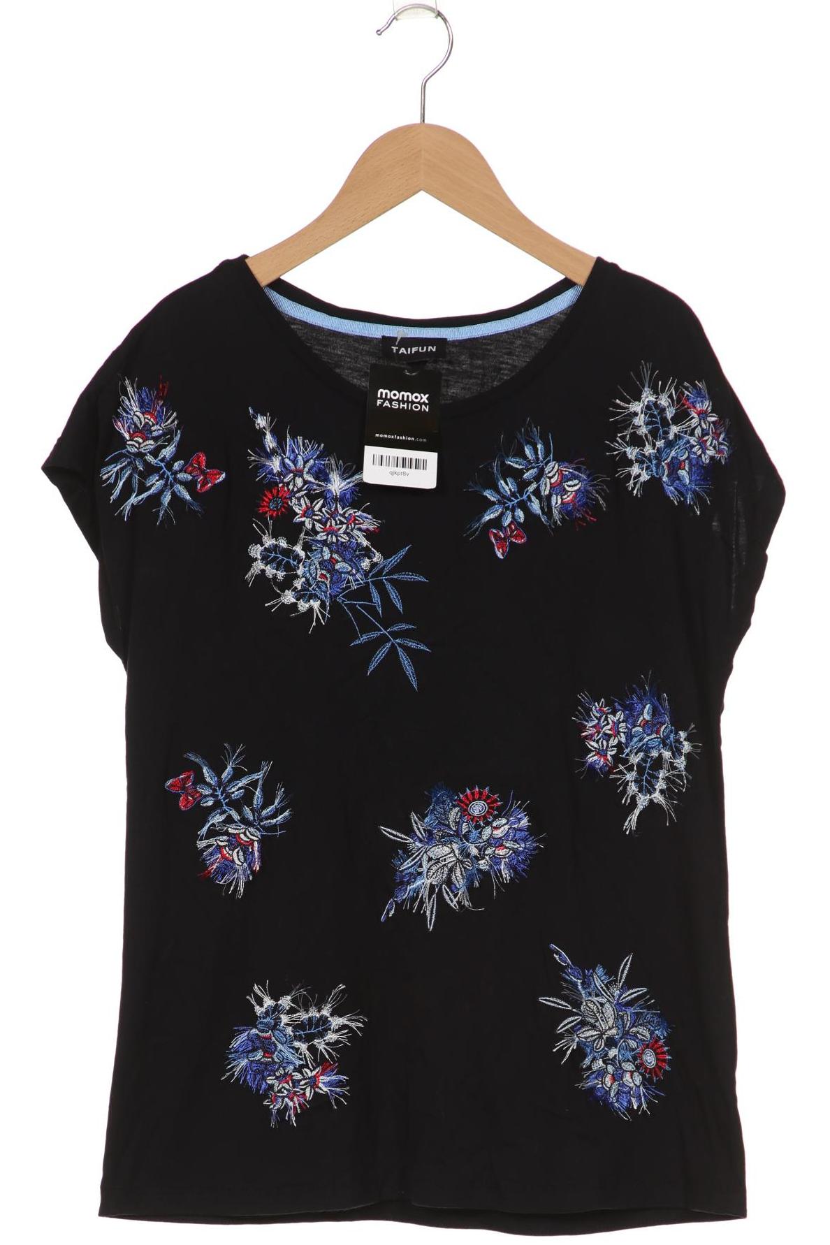 

Taifun Damen T-Shirt, schwarz, Gr. 40