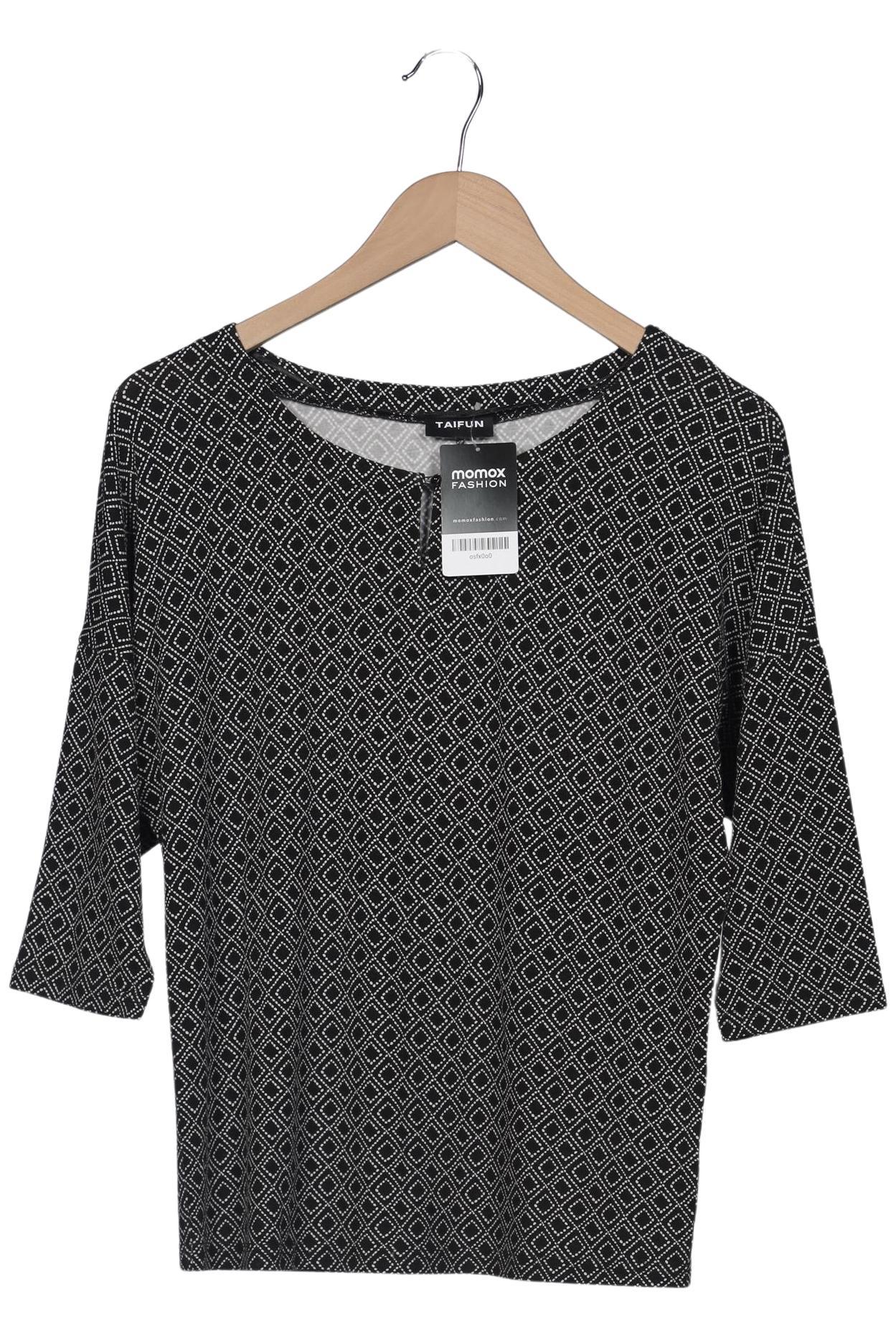 

Taifun Damen T-Shirt, schwarz, Gr. 36