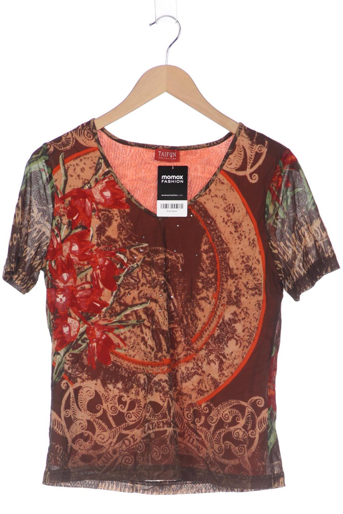 

Taifun Damen T-Shirt, braun, Gr. 38