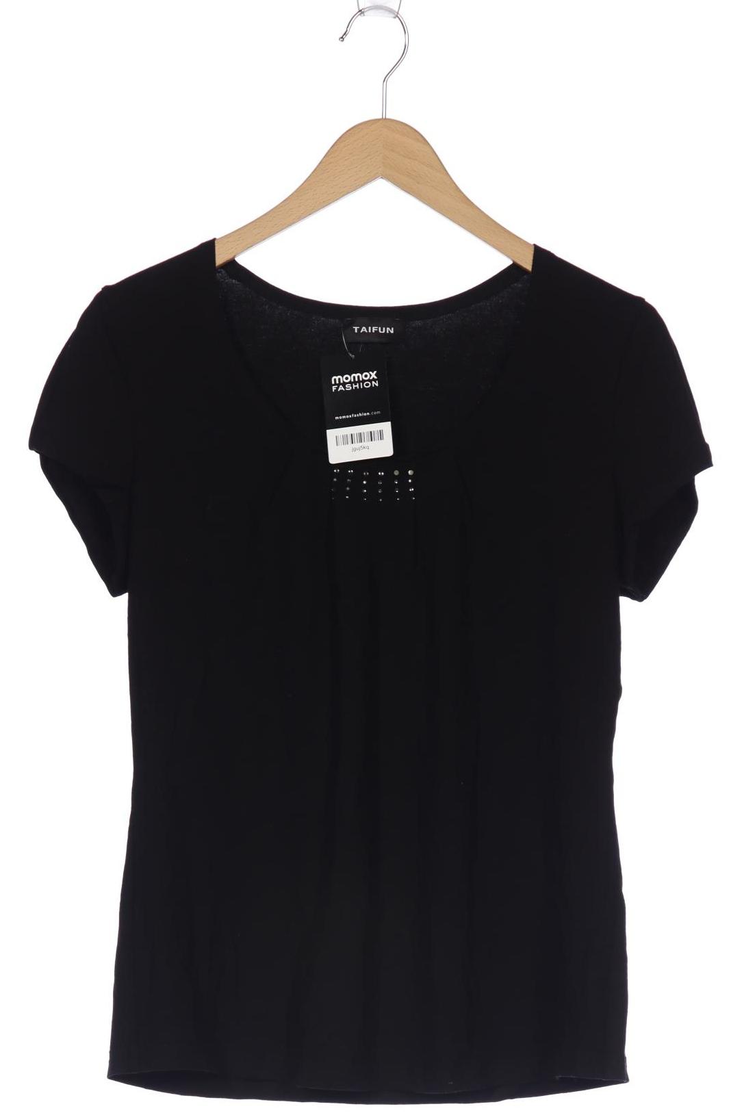 

Taifun Damen T-Shirt, schwarz, Gr. 42