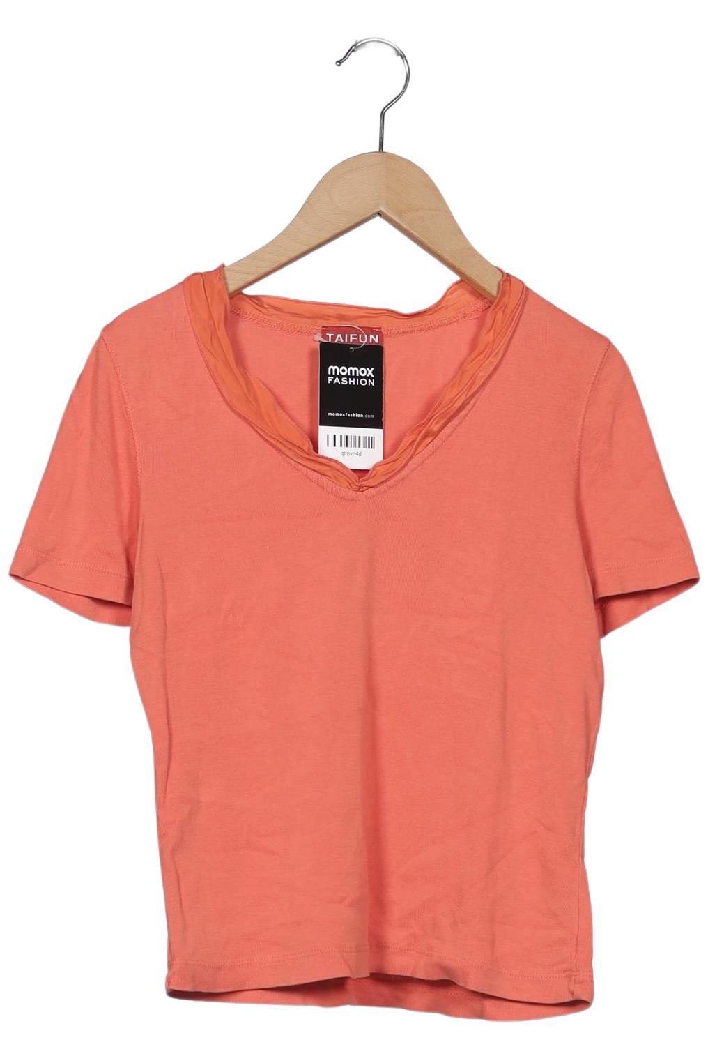 

Taifun Damen T-Shirt, orange, Gr. 34