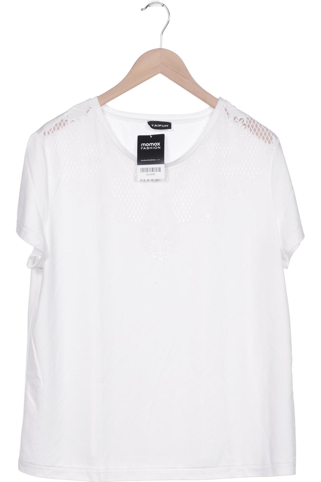 

Taifun Damen T-Shirt, weiß, Gr. 46