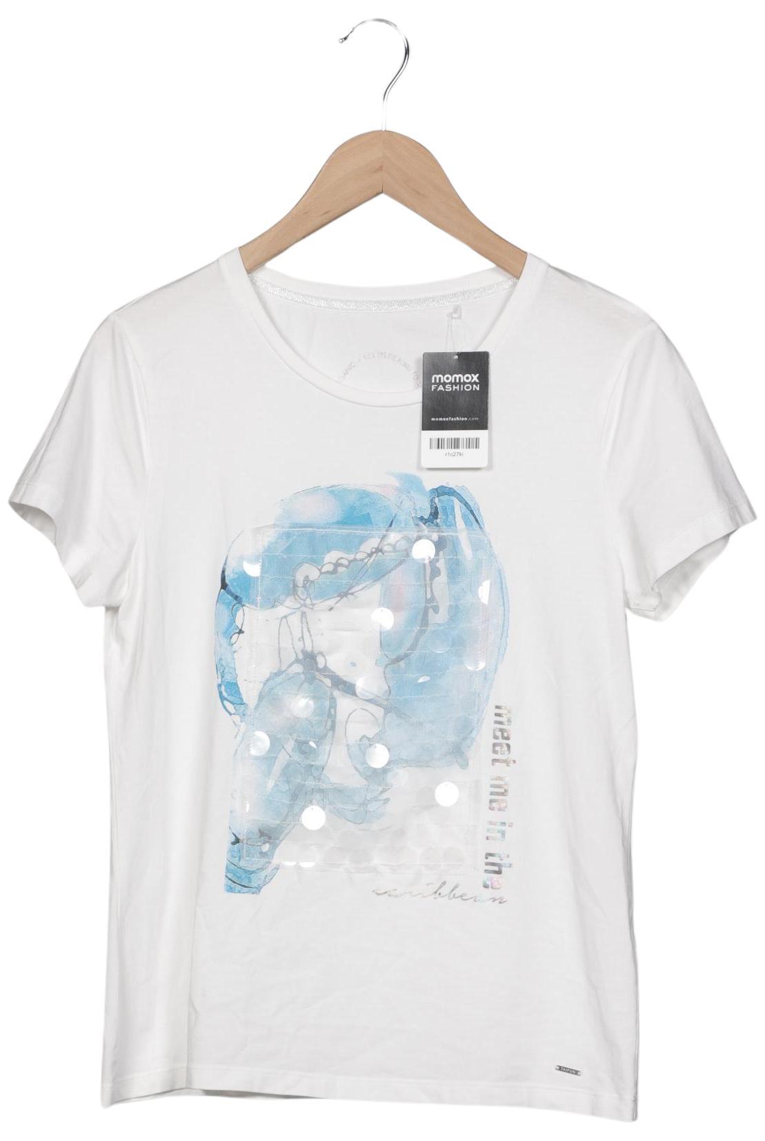 

Taifun Damen T-Shirt, weiß, Gr. 38