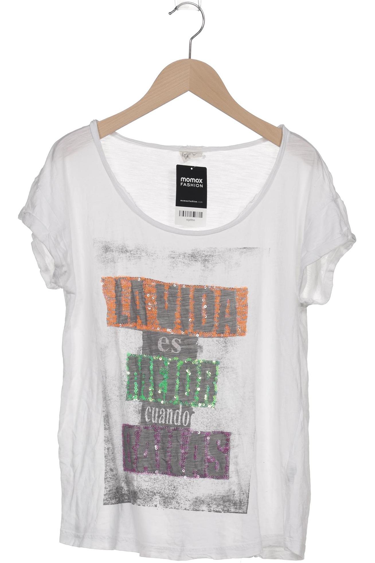

Taifun Damen T-Shirt, weiß, Gr. 38